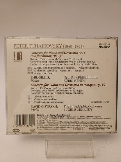 Tchaikovsky: Concert voor Piano & Concert voor Violin CD