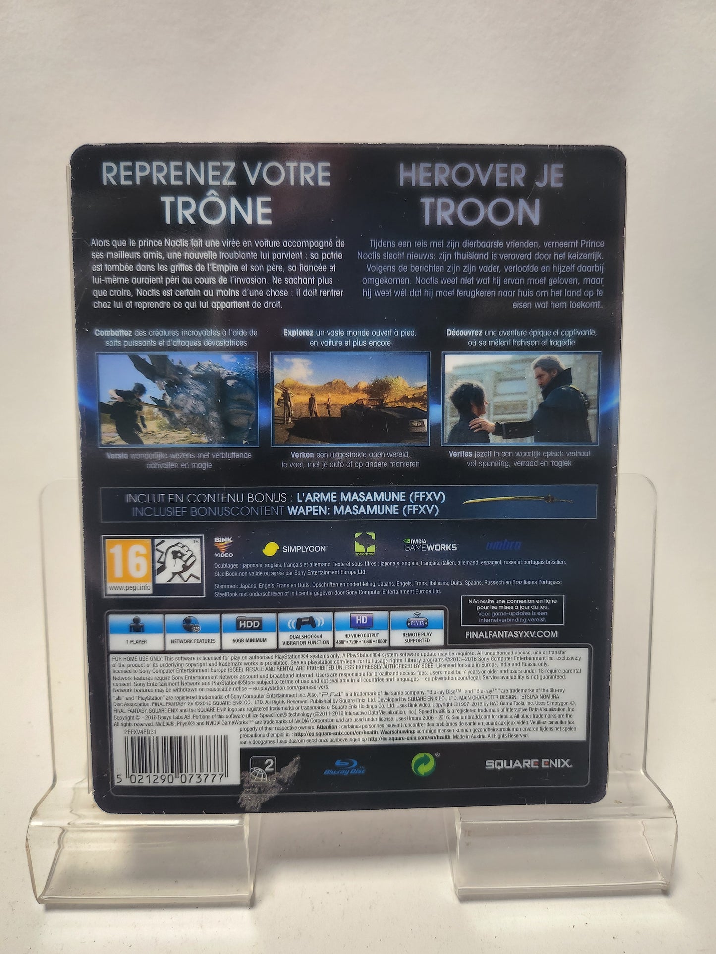 Final Fantasy XV Steelcase Playstation 4
