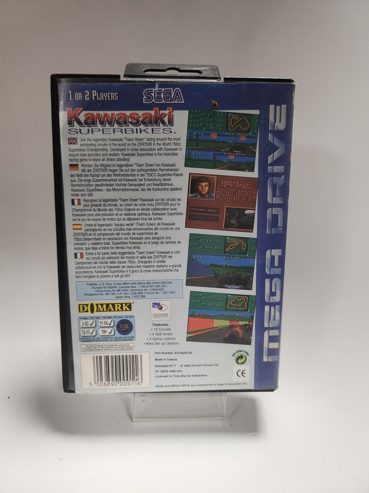 Kawasaki Superbikes Sega Mega Drive