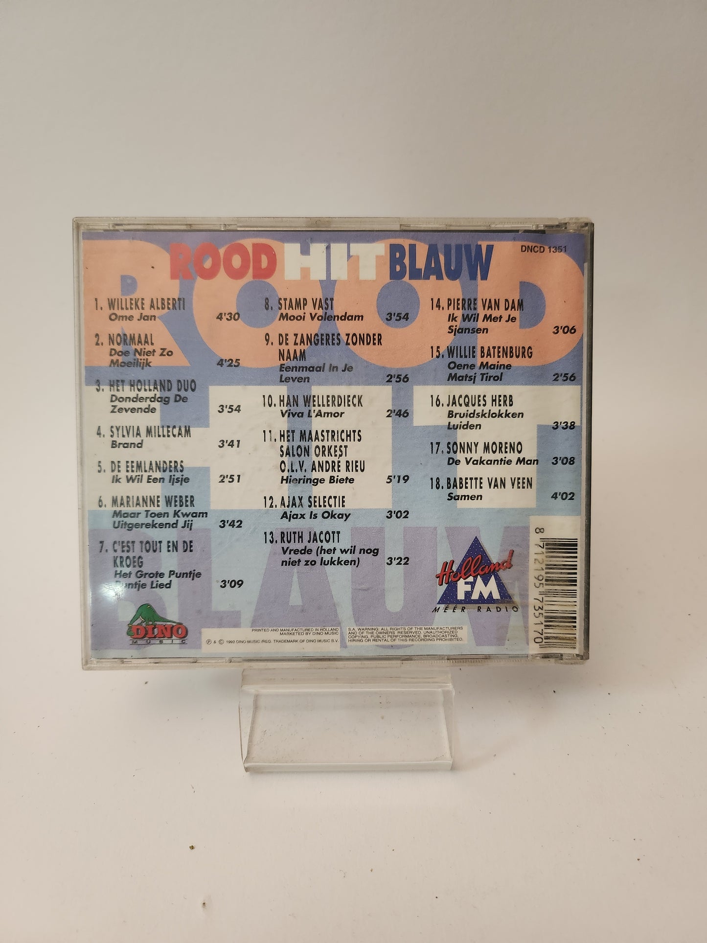 RoodHitBlauw: 18 Hollandse Hits CD