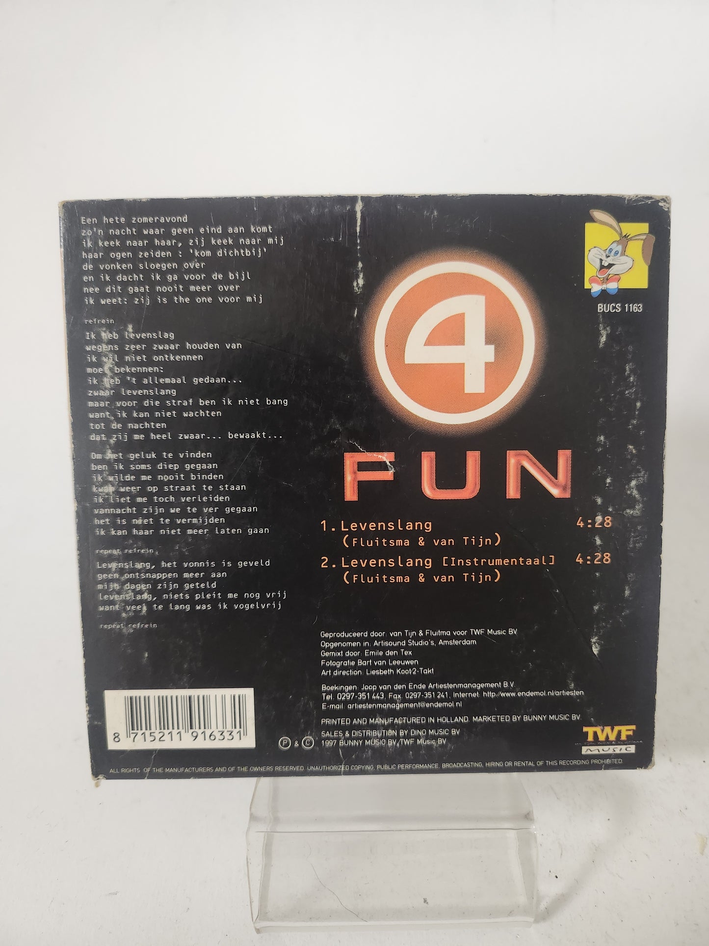 4 Fun: Levenslang CD Single