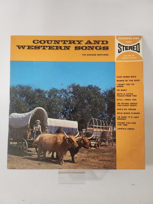 Country and Western Songs: the Dickson Brothers LP Vinyl