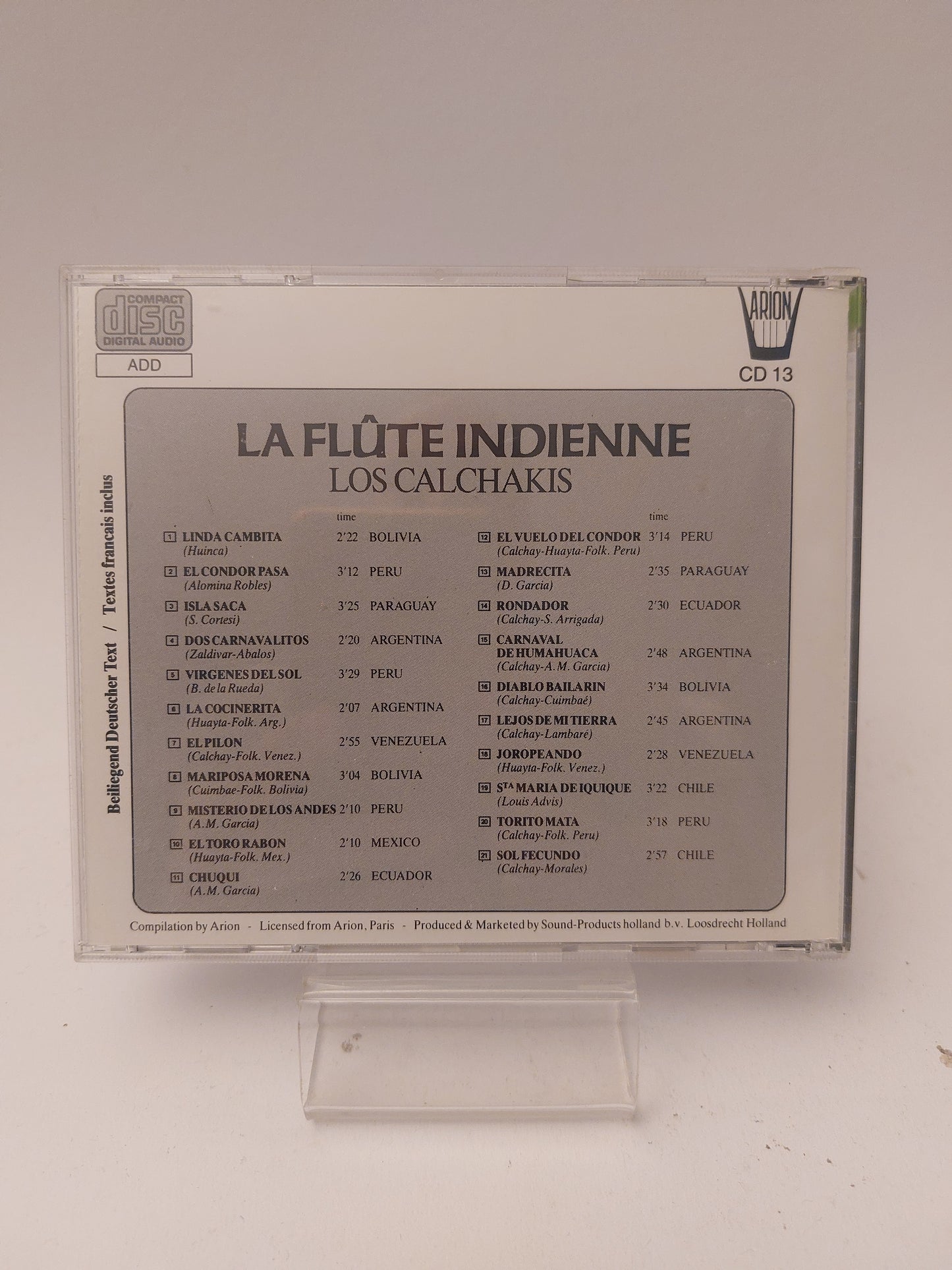 La Flûte Indienne: Los Calchakis CD