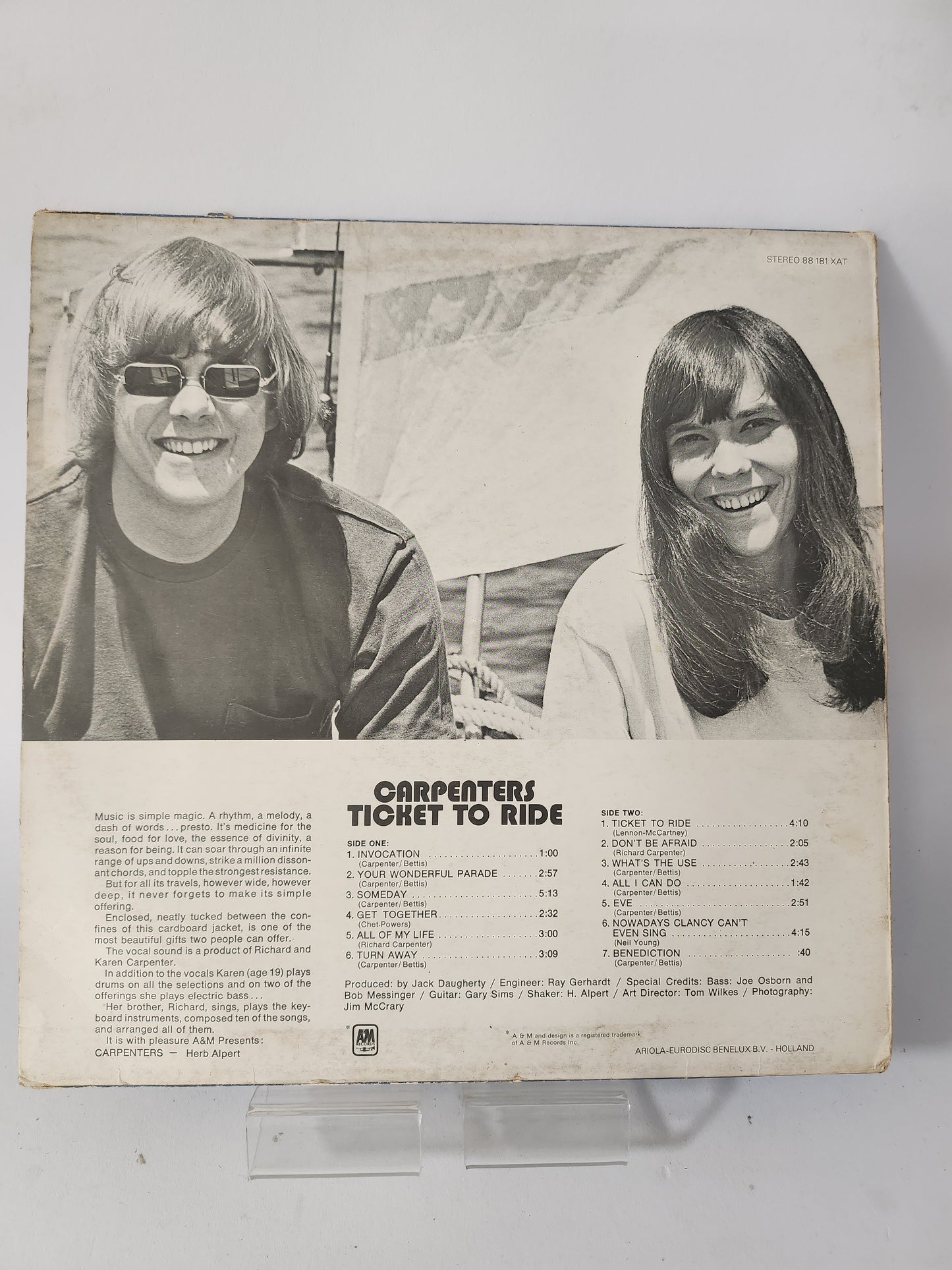 Ticket to Ride: Carpenters LP Vinyl