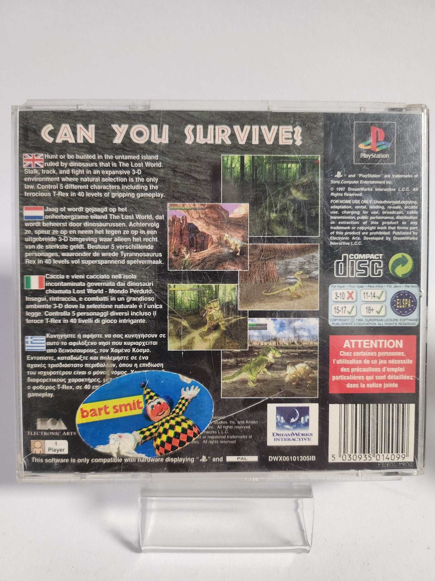 Lost World Jurassic Park (No Frontcase) PlayStation 1 - Feniks Gameshop