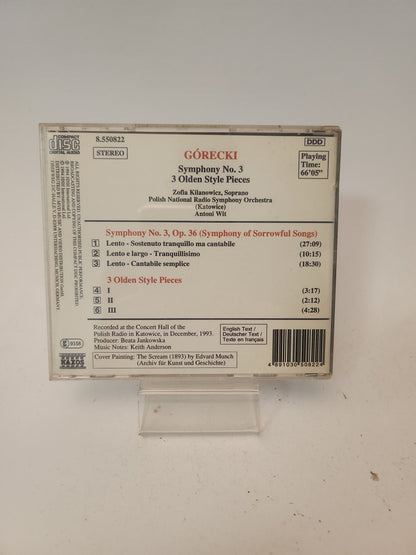 Gorecki: Symphony No 3 CD