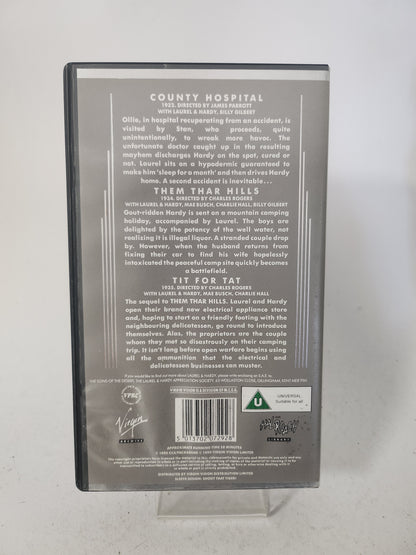 Laurel & Hardy 3 Delen op 1 VHS