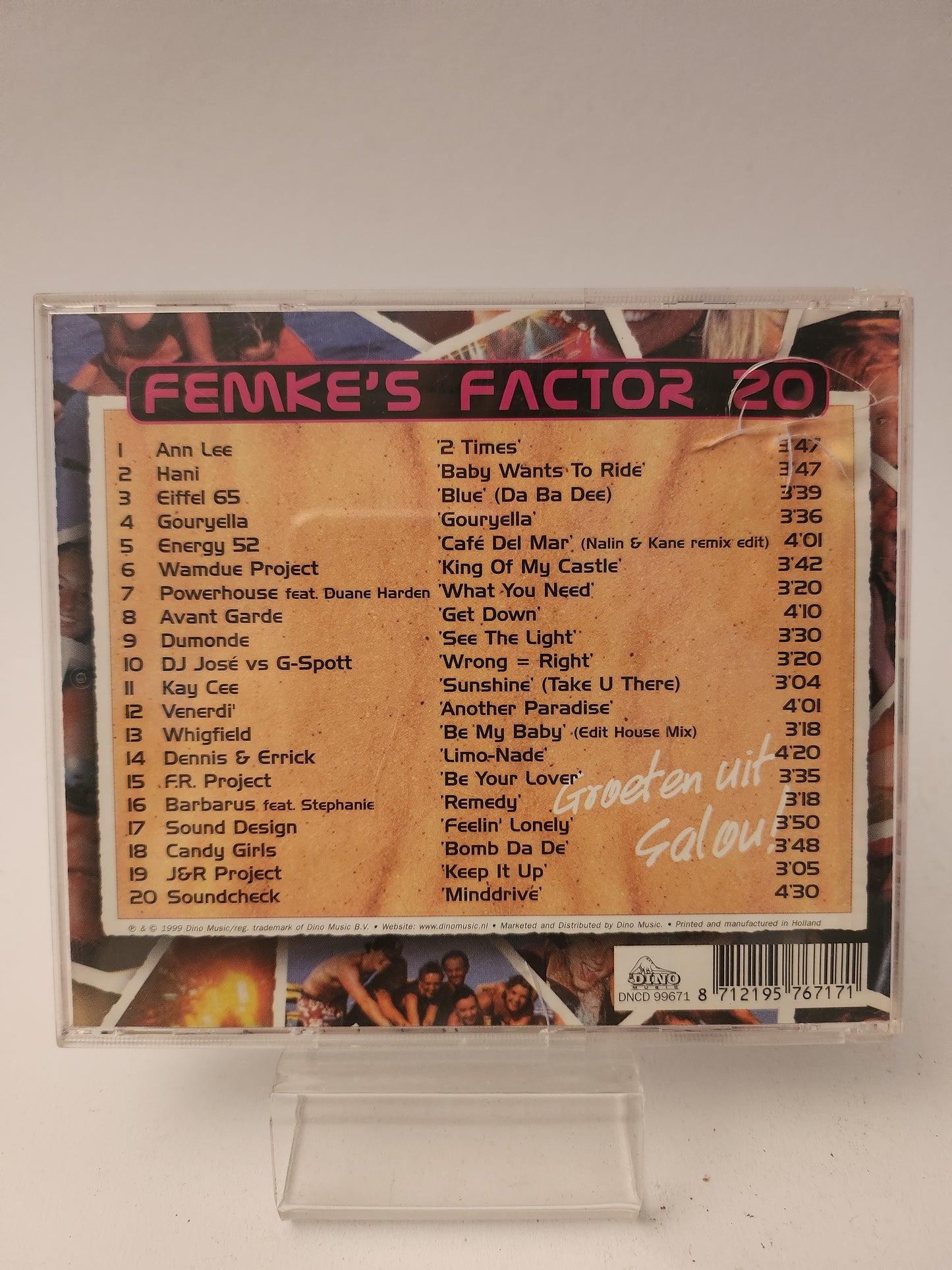 Groeten uit Salou; Femke's Factor 20 CD