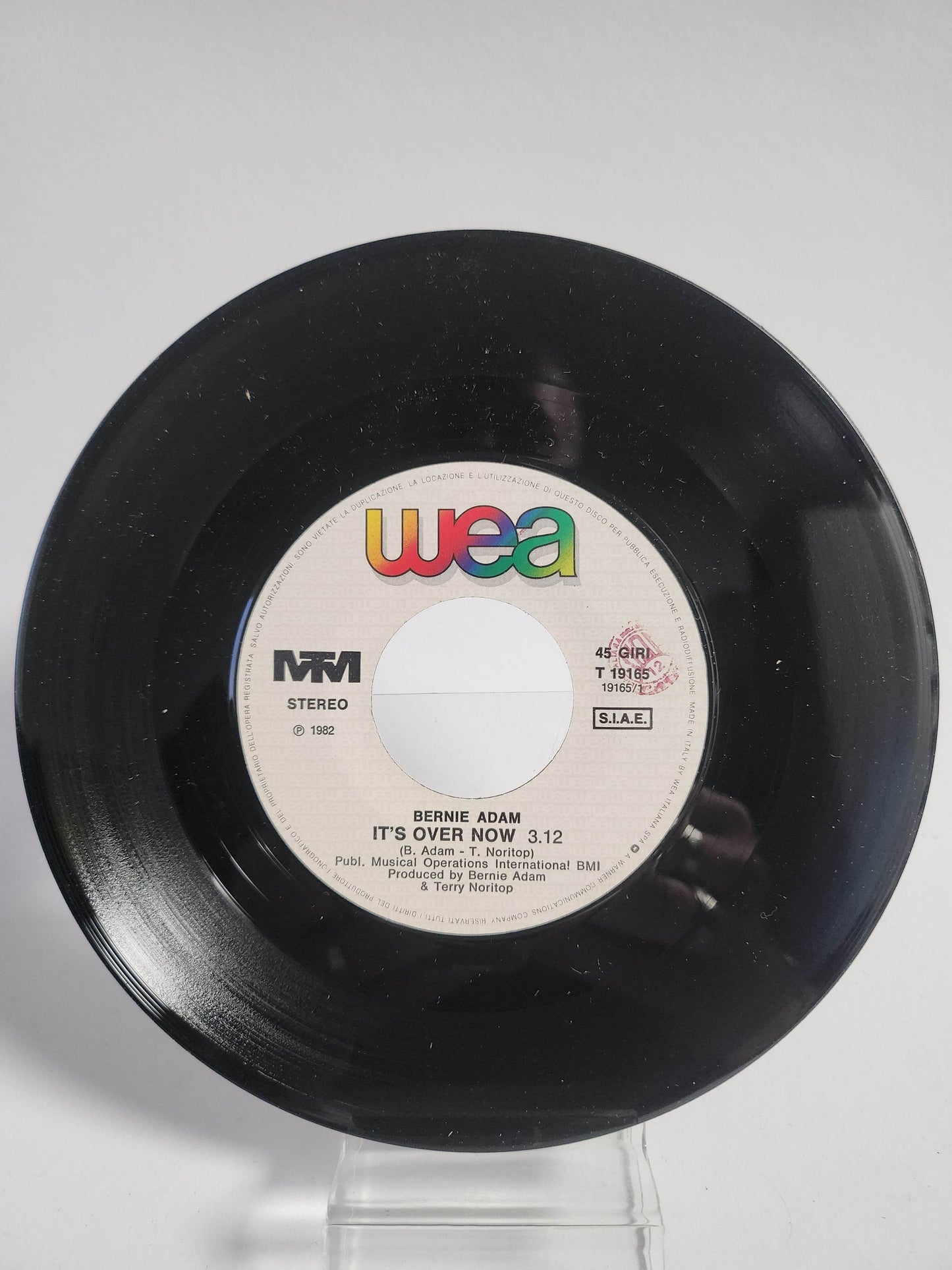 Bernie Adam: It's Over Now Single Vinyl - Feniks Gameshop