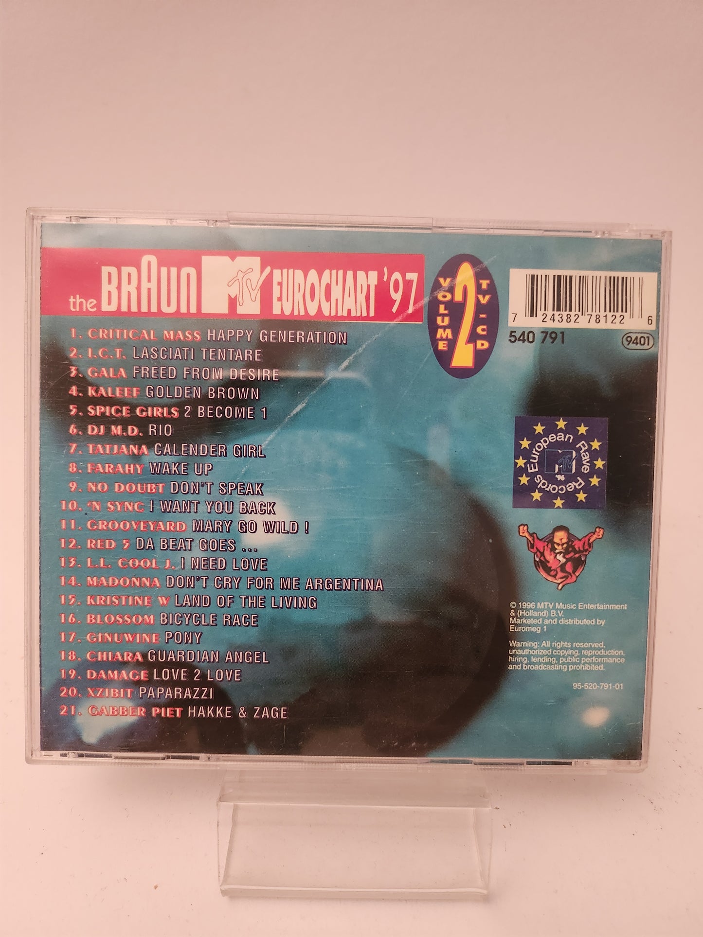 Braun MTV Eurochart '97 Volume 2 CD