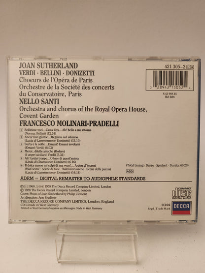 Joan Sutherland: Verdi/ Bellini/ Donizetti CD