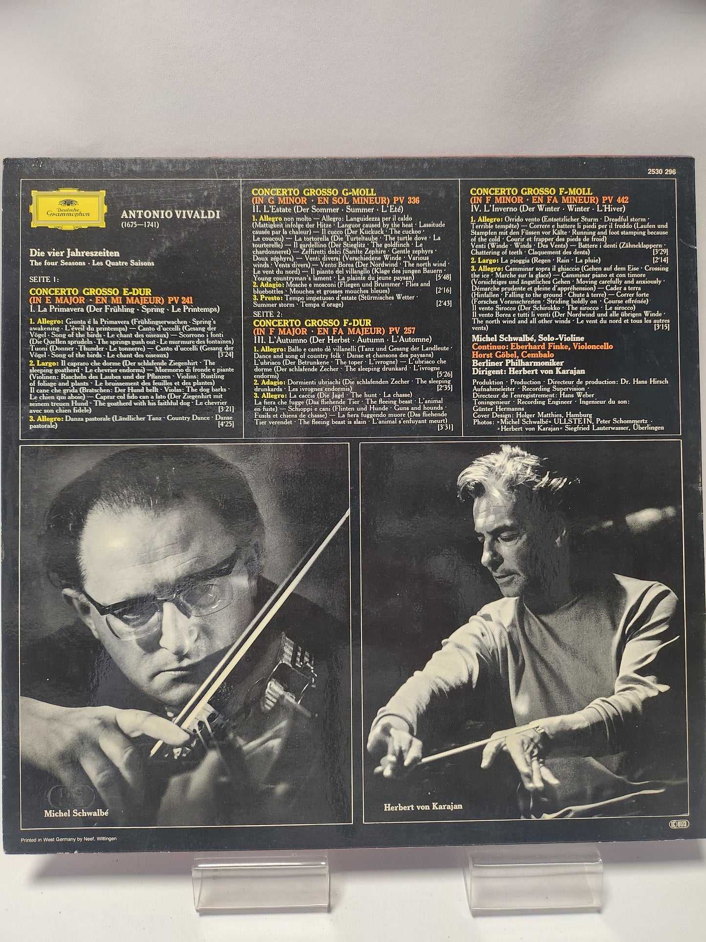 Antonio Vivaldi: the Four Seasons LP Vinyl
