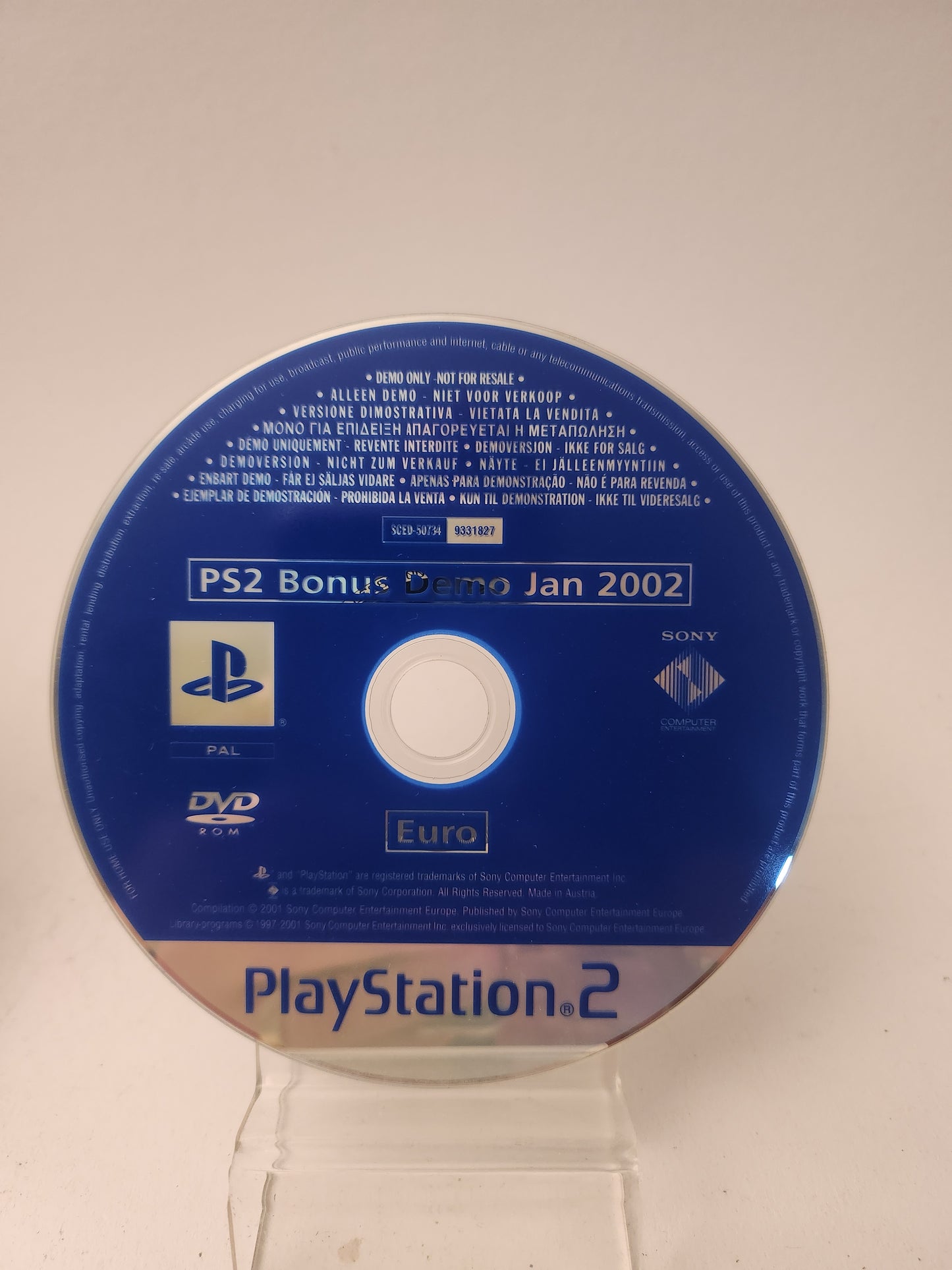 Ps Bonus Disc Jan 2002 Welcome Pack Playstation 2