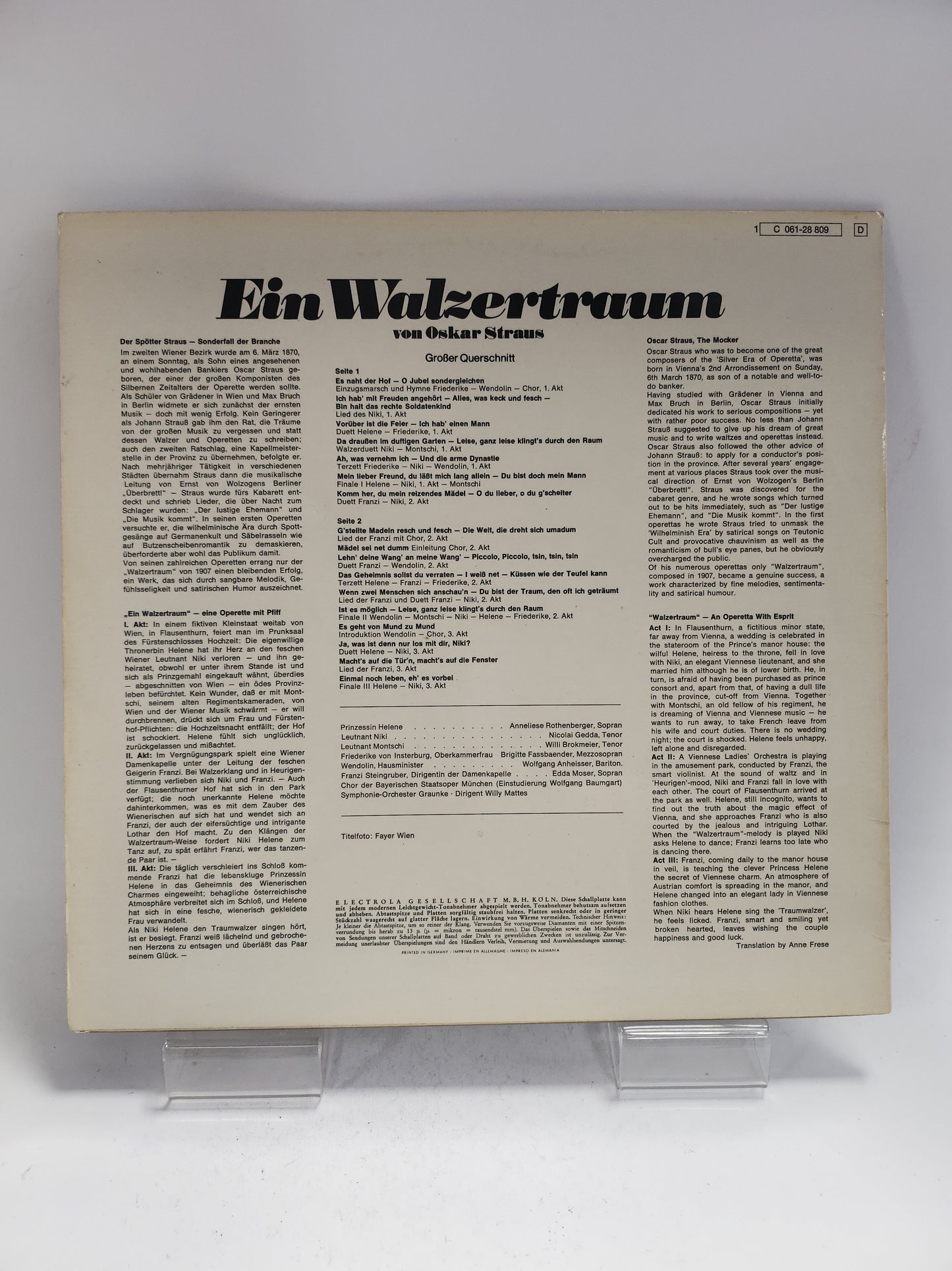 Ein Walzertraum LP Vinyl