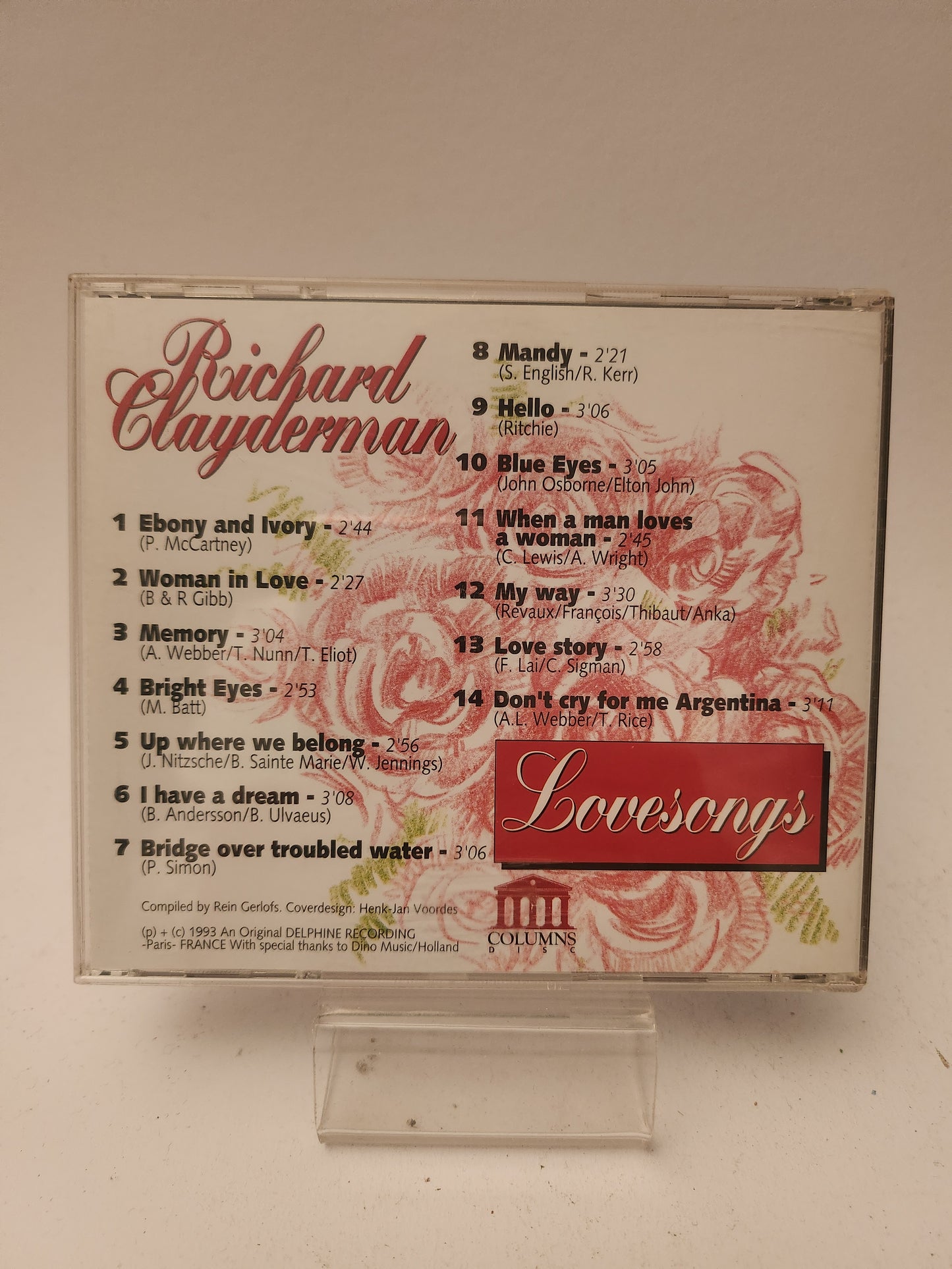Richard Clyderman: Love Songs CD