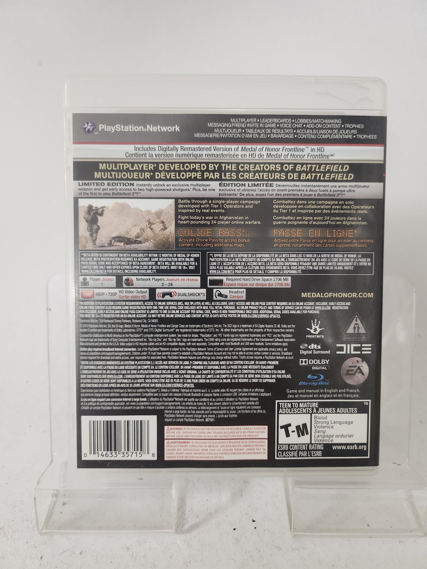 Medal of Honor Limited Edition NTSC Playstation 3