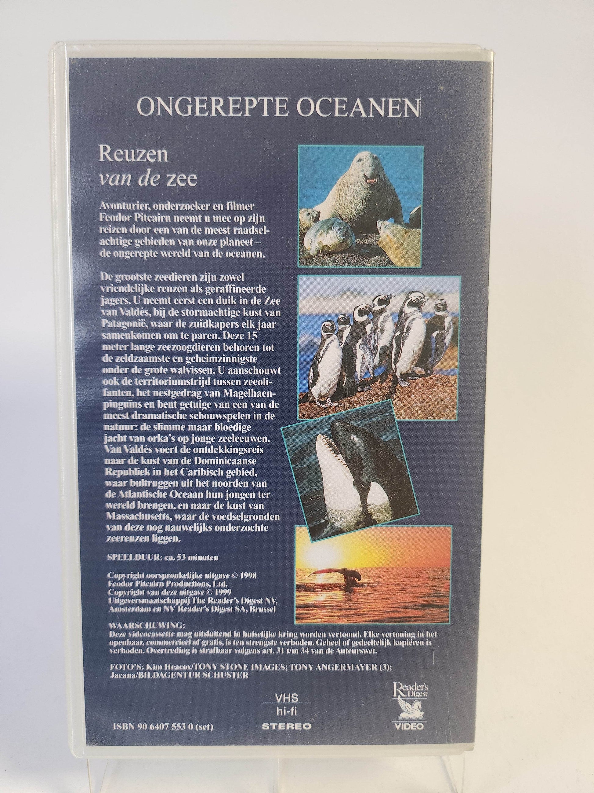 Ongerepte Oceanen: Reuzen van de Zee geseald VHS - Feniks Gameshop