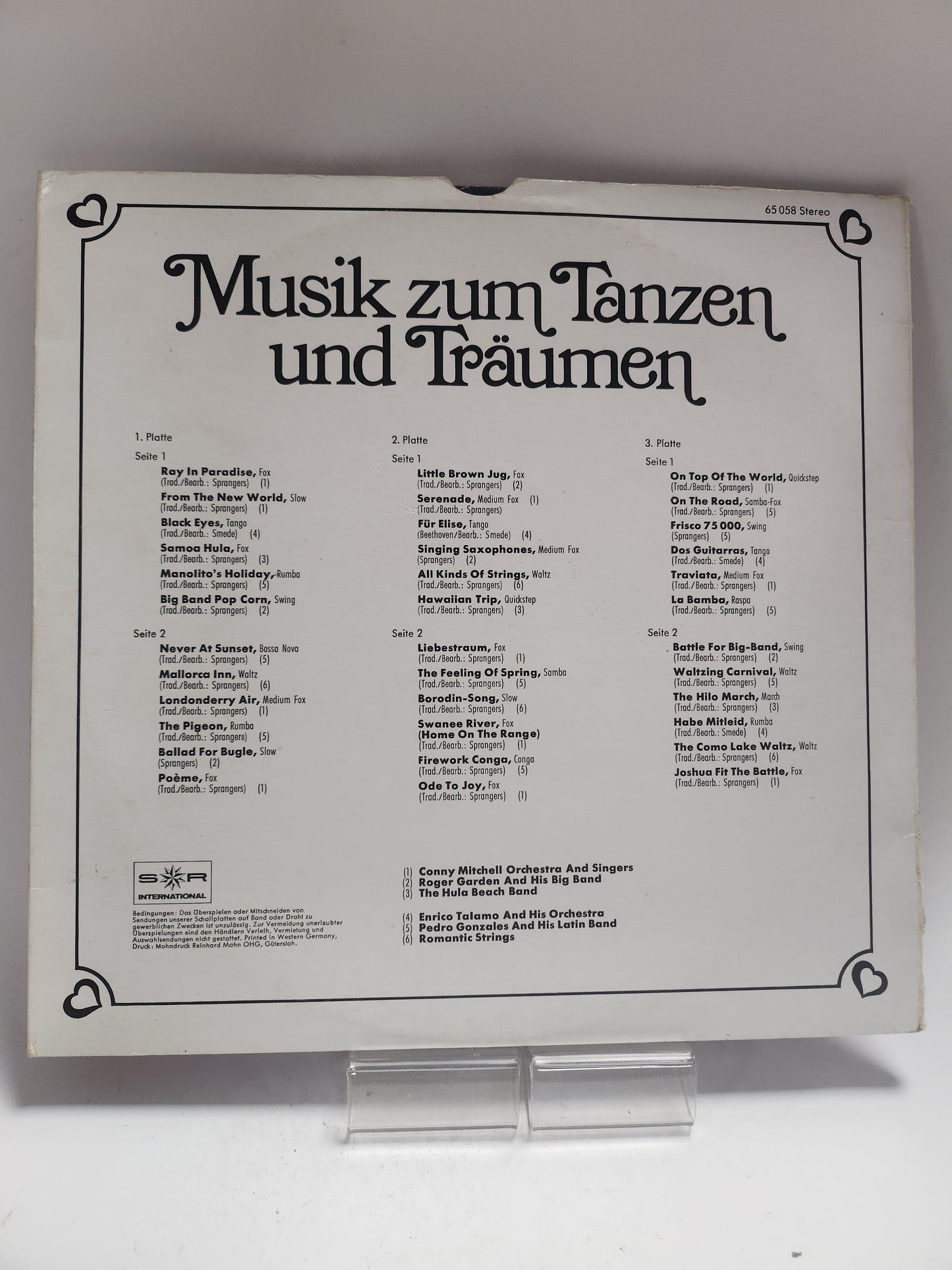 Musik zum Tanzen und Träumen Dubbel LP Vinyl