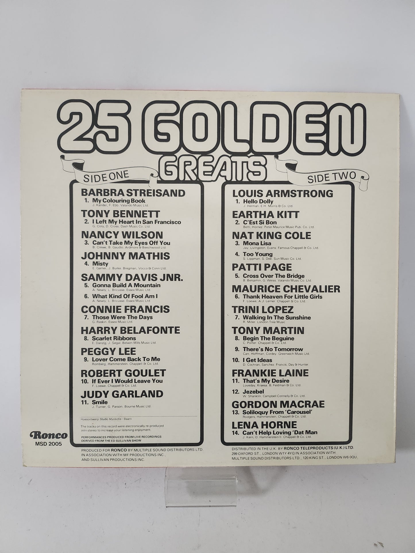25 Golden Greats LP Vinyl
