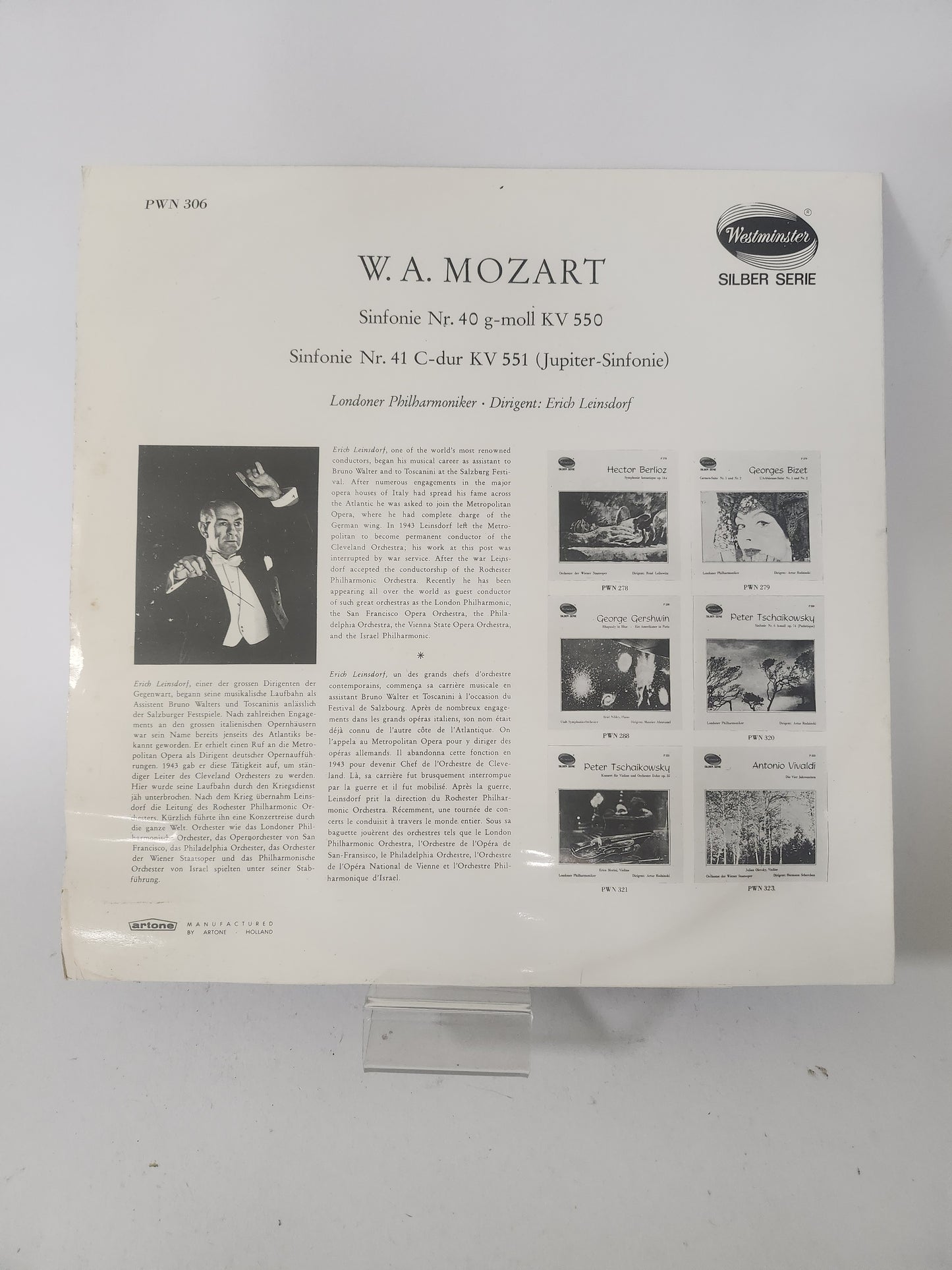 W.A. Mozart LP Vinyl