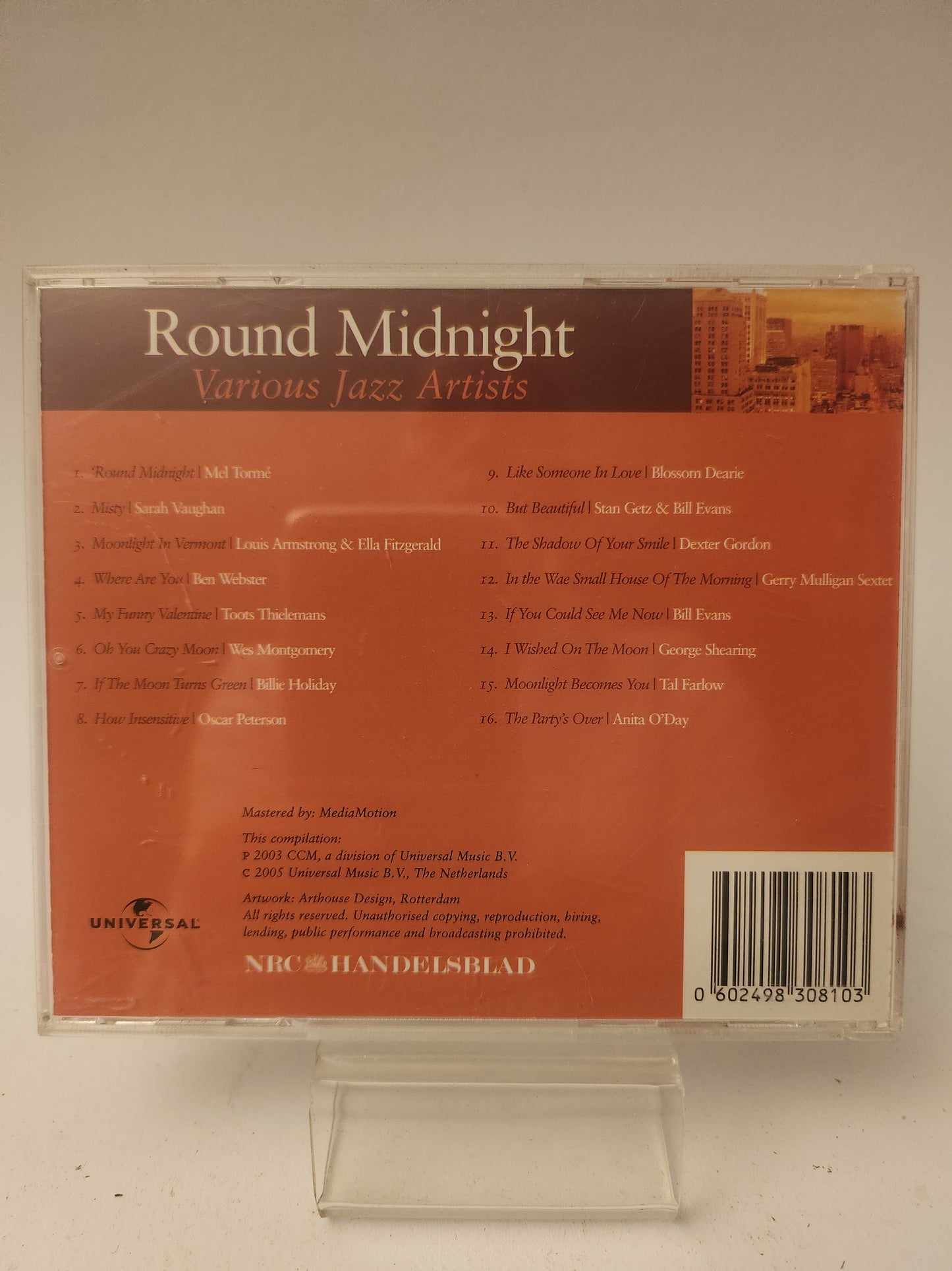 Round Midnight: Various Jazz Artists CD