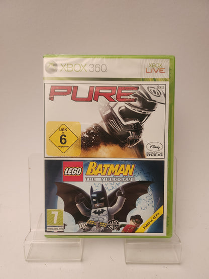 Pure &amp; LEGO Batman the Videogame versiegelte Xbox 360