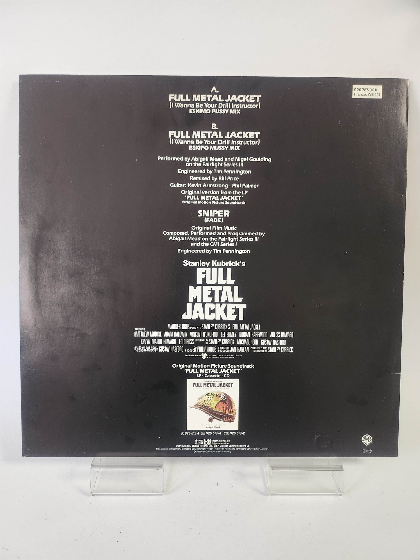 Stanley Kubrick's: Full Metal Jacket LP Vinyl - Feniks Gameshop