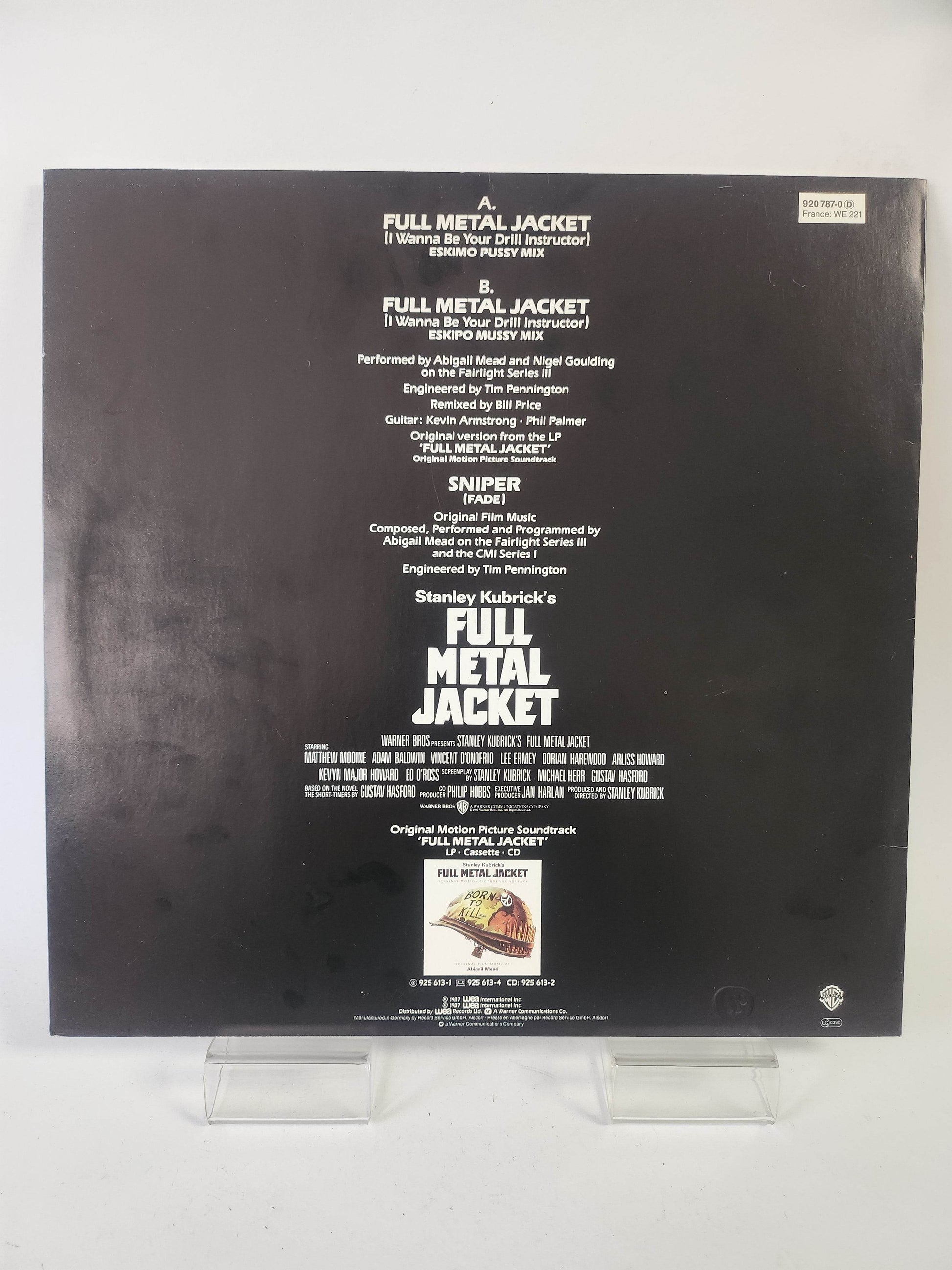 Stanley Kubrick's: Full Metal Jacket LP Vinyl - Feniks Gameshop