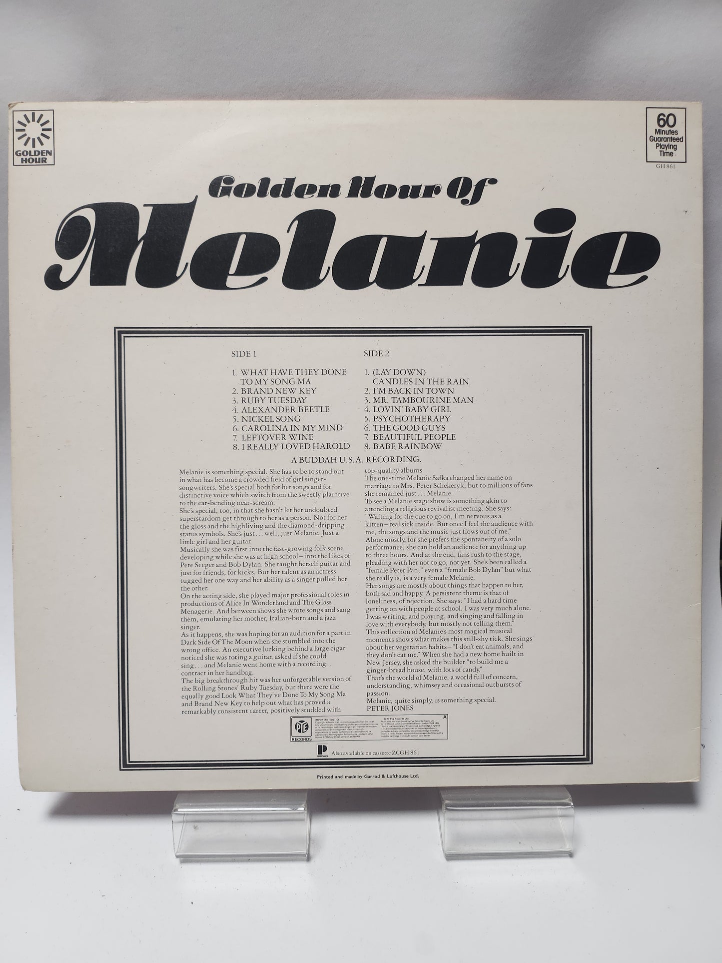 Melanie: Golden Hour of LP Vinyl
