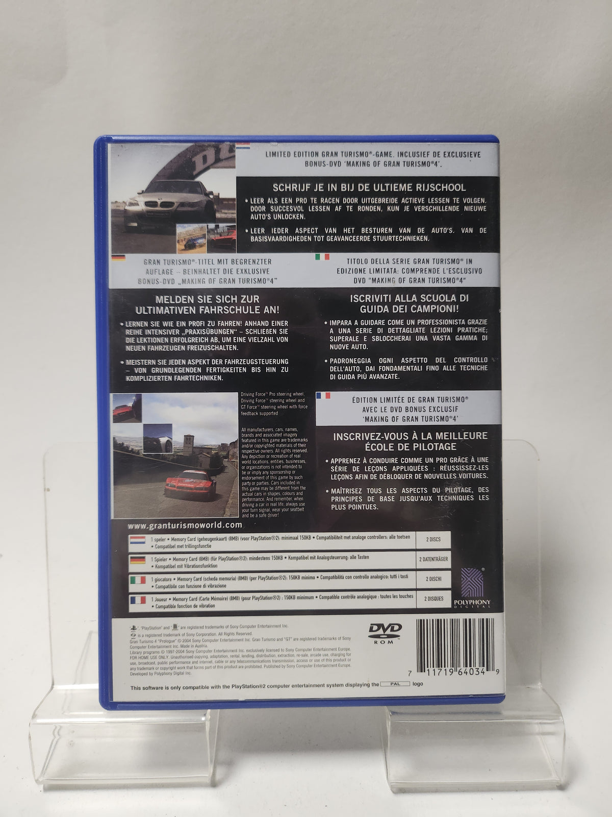 Gran Turismo 4 Prologue & the Making of (No Book) PlayStation 2