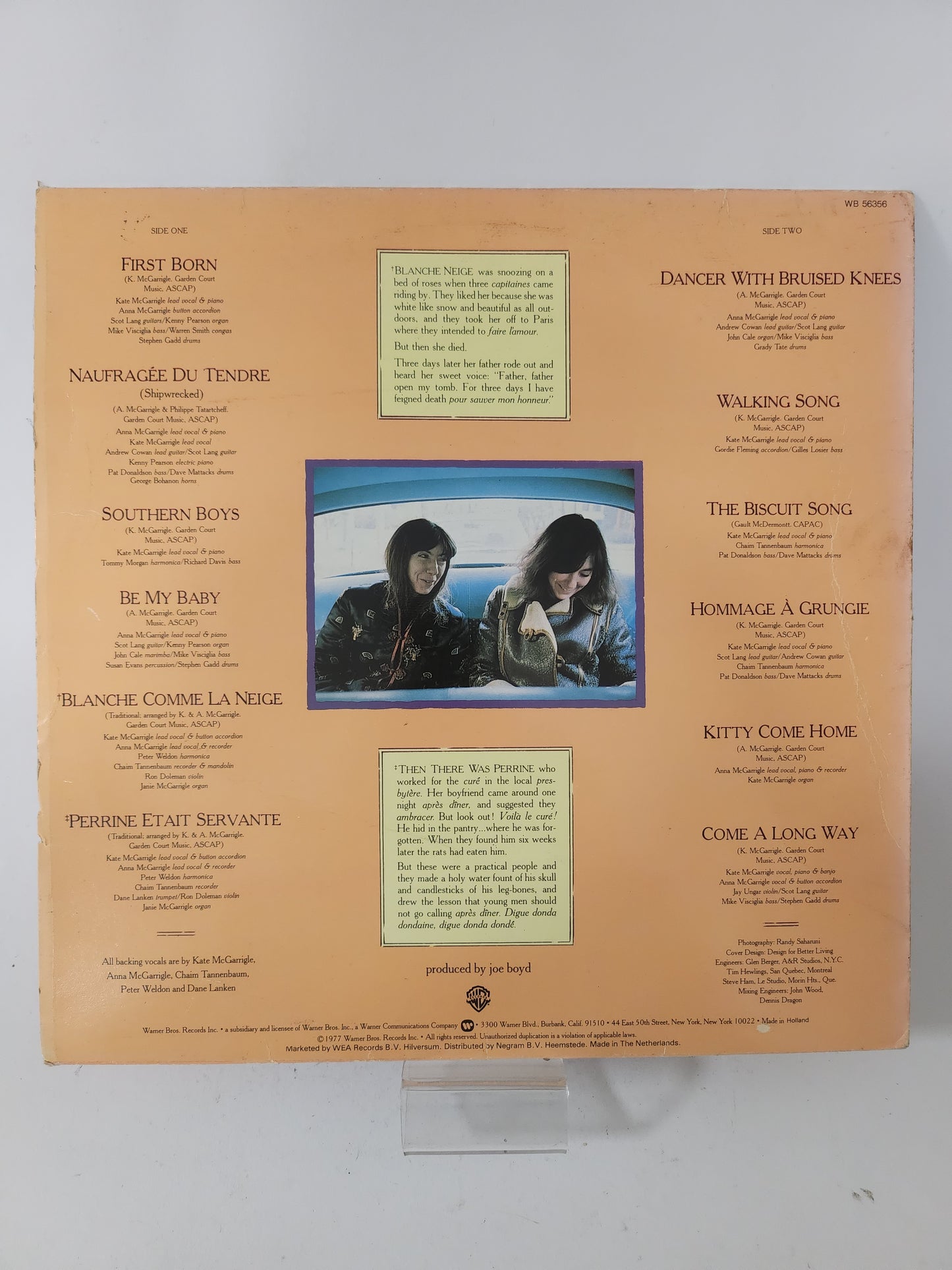 Dancer with Bruised Knees: Kate & Anna McGarrigle LP Vinyl