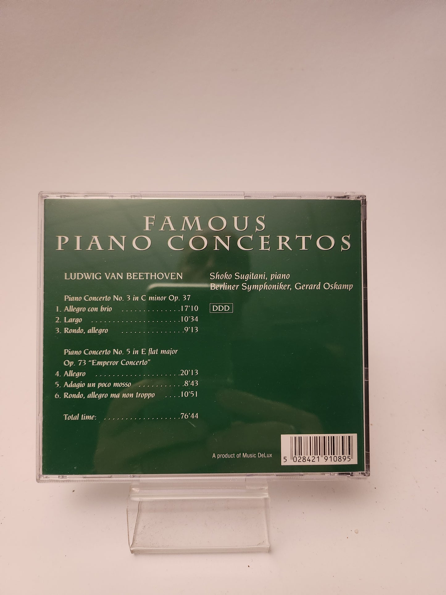 Famous Piano Concertos: Beethoven CD