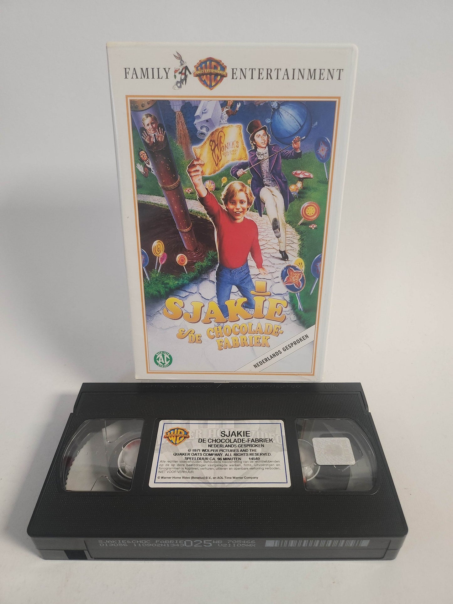 Sjakie en de Chocoladefabriek VHS Kids - Feniks Gameshop