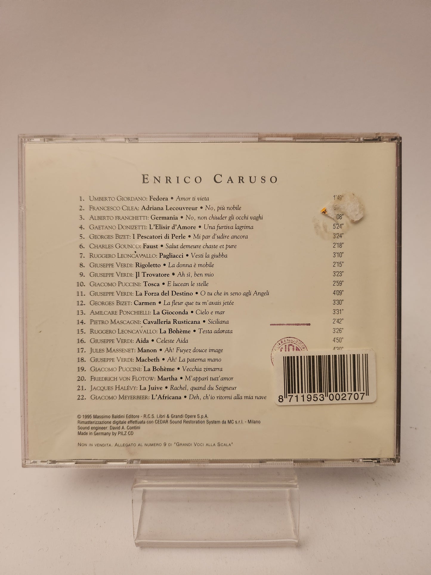 Grandi Voci alla Scala: Enrico Caruso CD