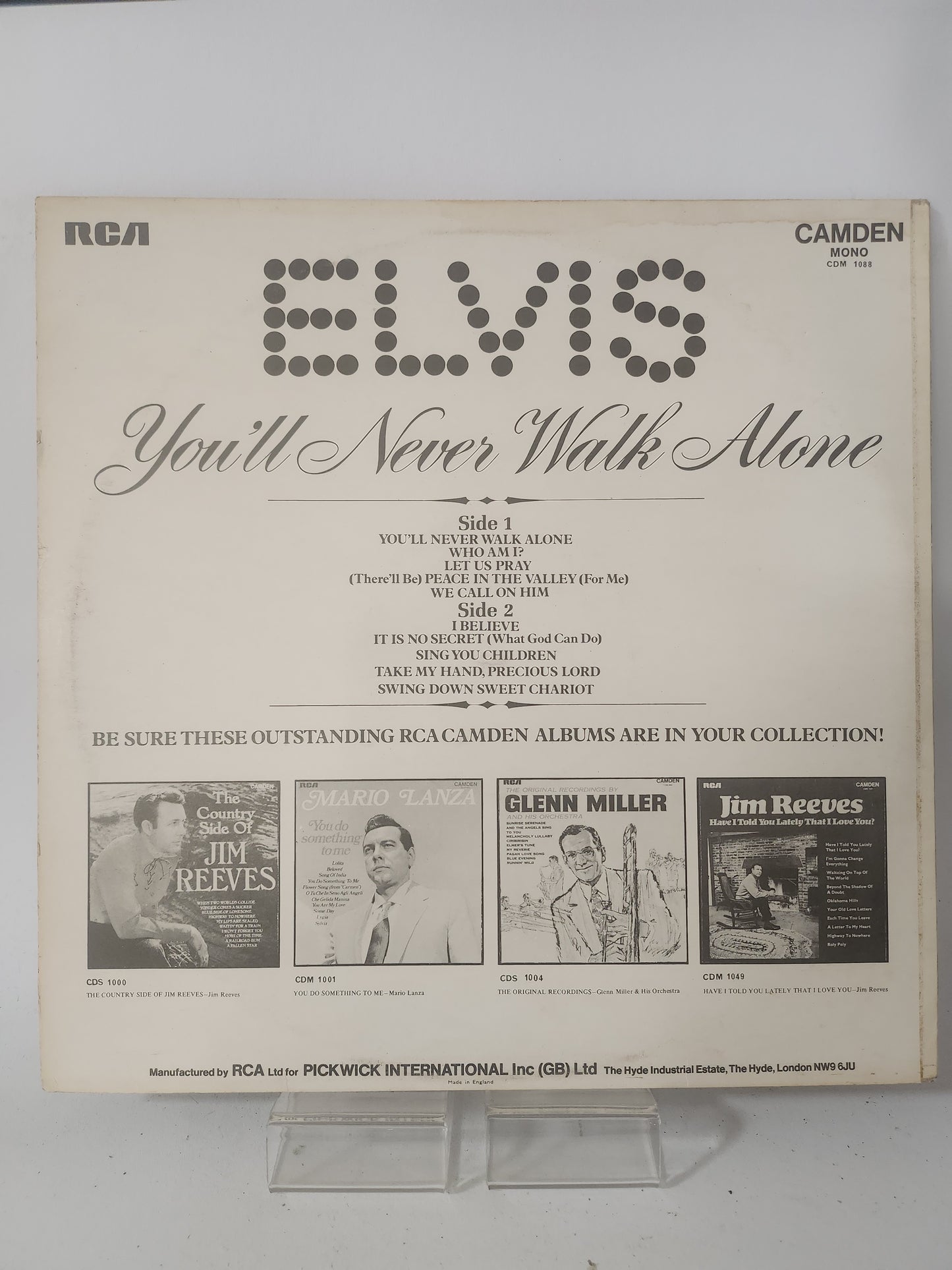 You'll Never Walk Alone: Elvis Presley LP Vinyl