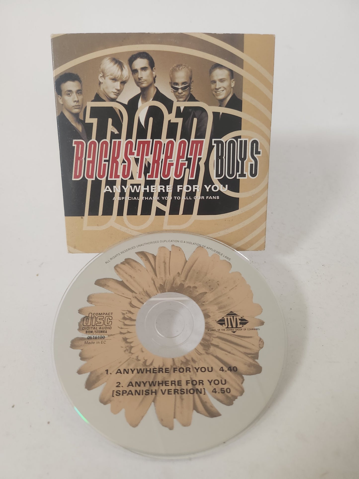 Backstreet Boys: Anywhere for You CD Single