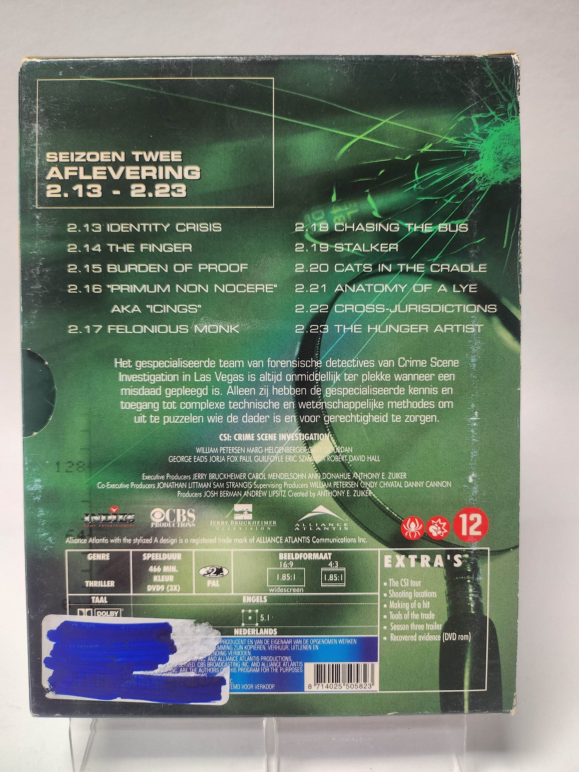 CSI Seizoen 2 Aflevering 2.13-2.23 Box DVD - Feniks Gameshop
