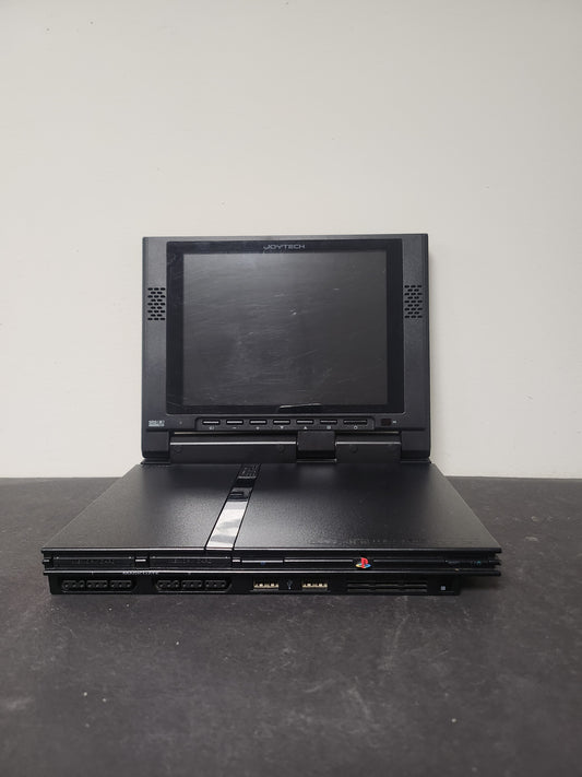 Playstation 2 Zwart Slim + Joytech Beeldscherm + Travelcase