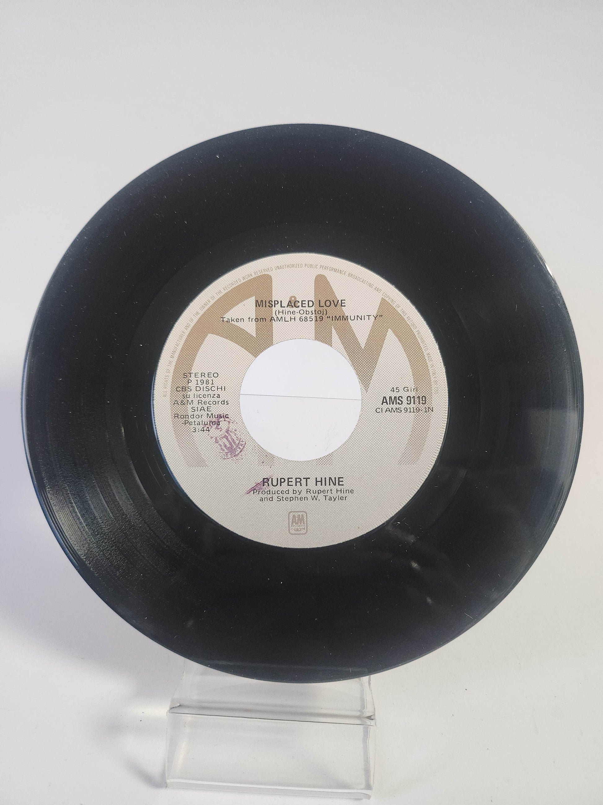 Rupert Hine: Misplaced Love Single Vinyl - Feniks Gameshop