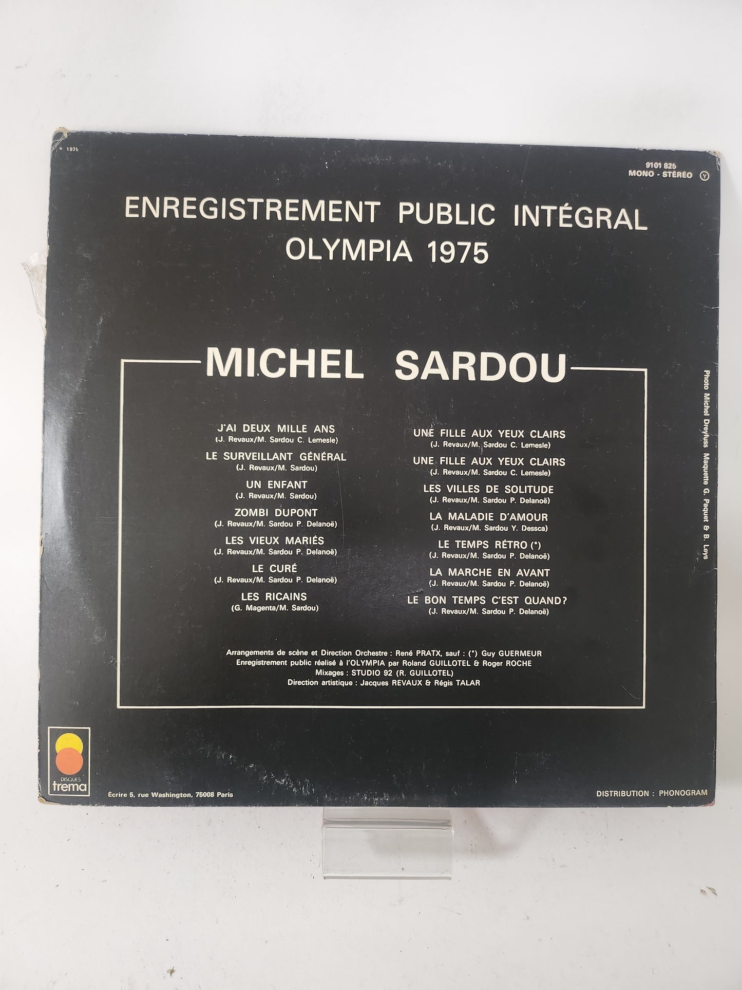 Olympia 75: Michel Sardou LP Vinyl
