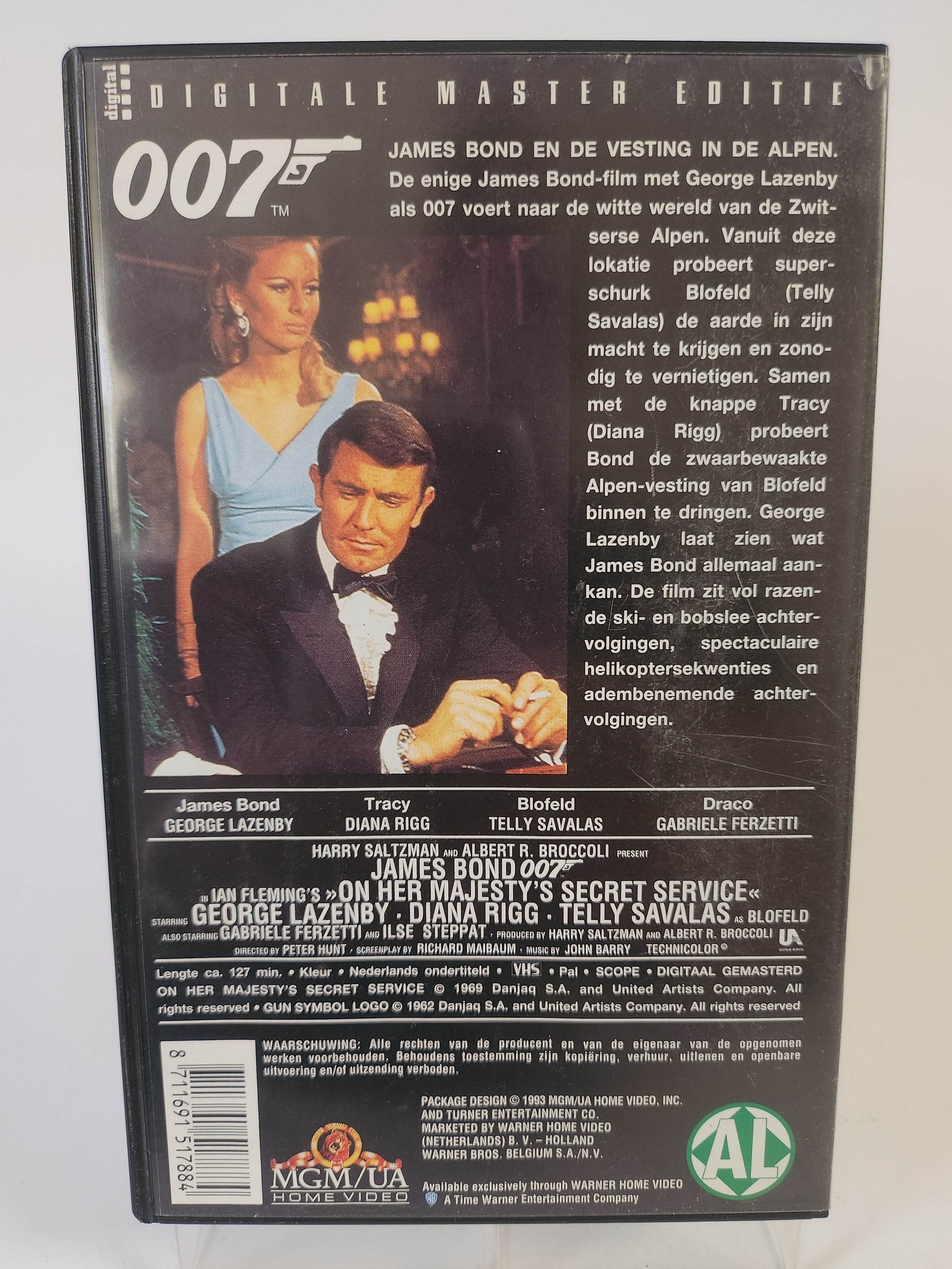 007 James Bond: On Her Majesty's Secret Service VHS - Feniks Gameshop
