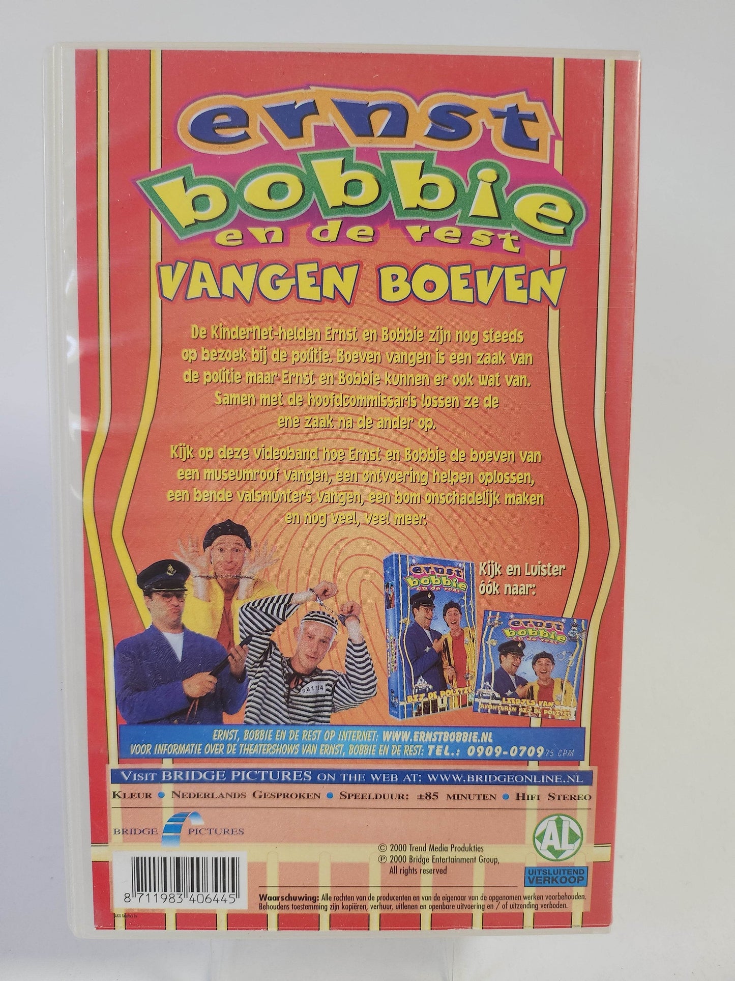 Ernst, Bobbie en de Rest Vangen Boeven VHS Kids - Feniks Gameshop
