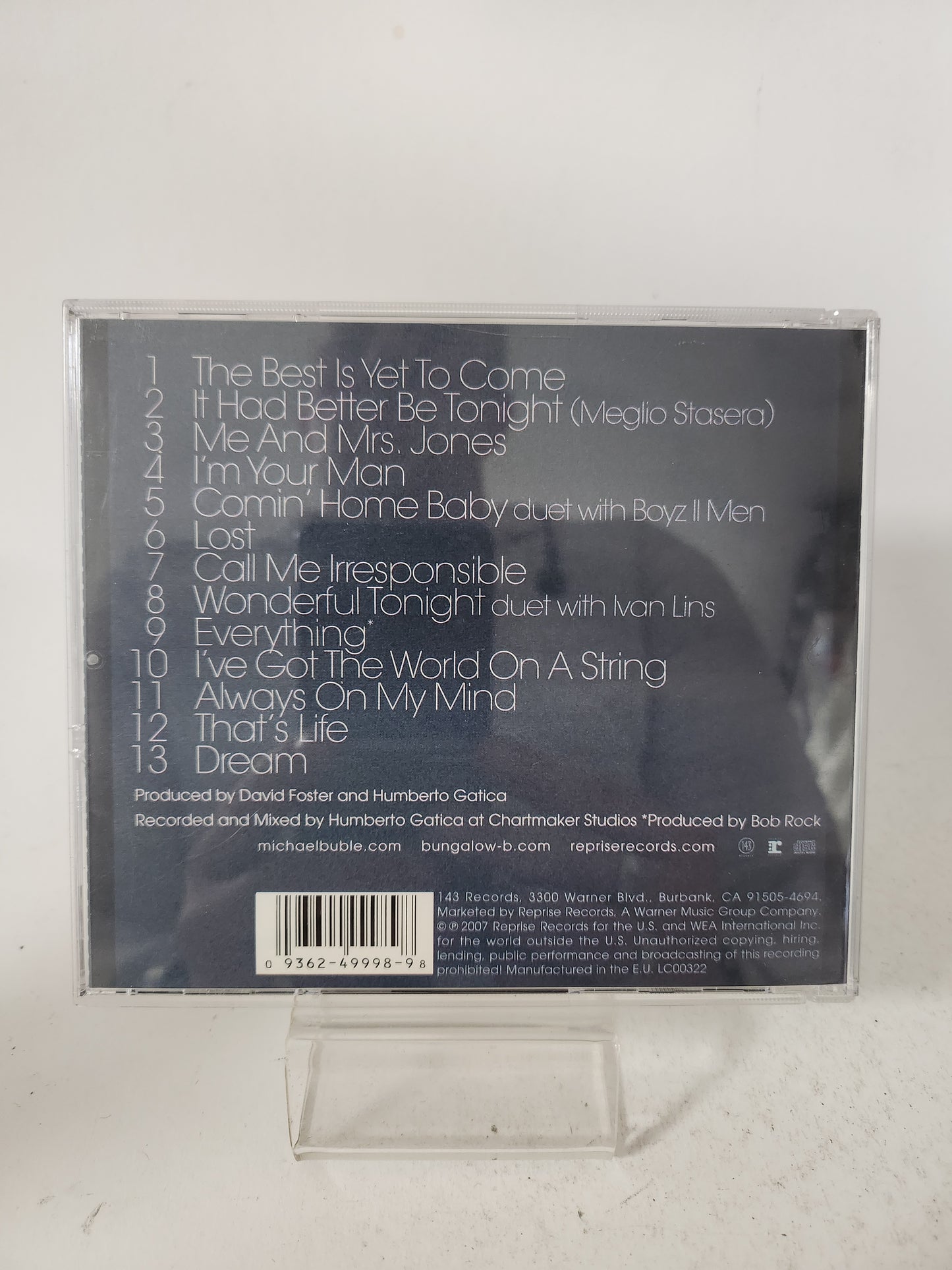 Michael Bublé: Call me Irresponsible CD