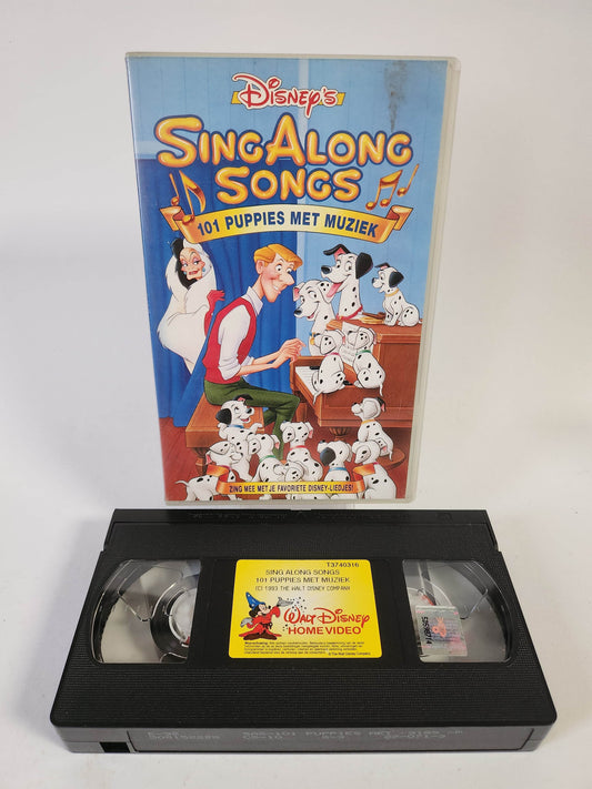Disney's Sing Along Songs 101 Puppies met Muziek VHS Kids - Feniks Gameshop