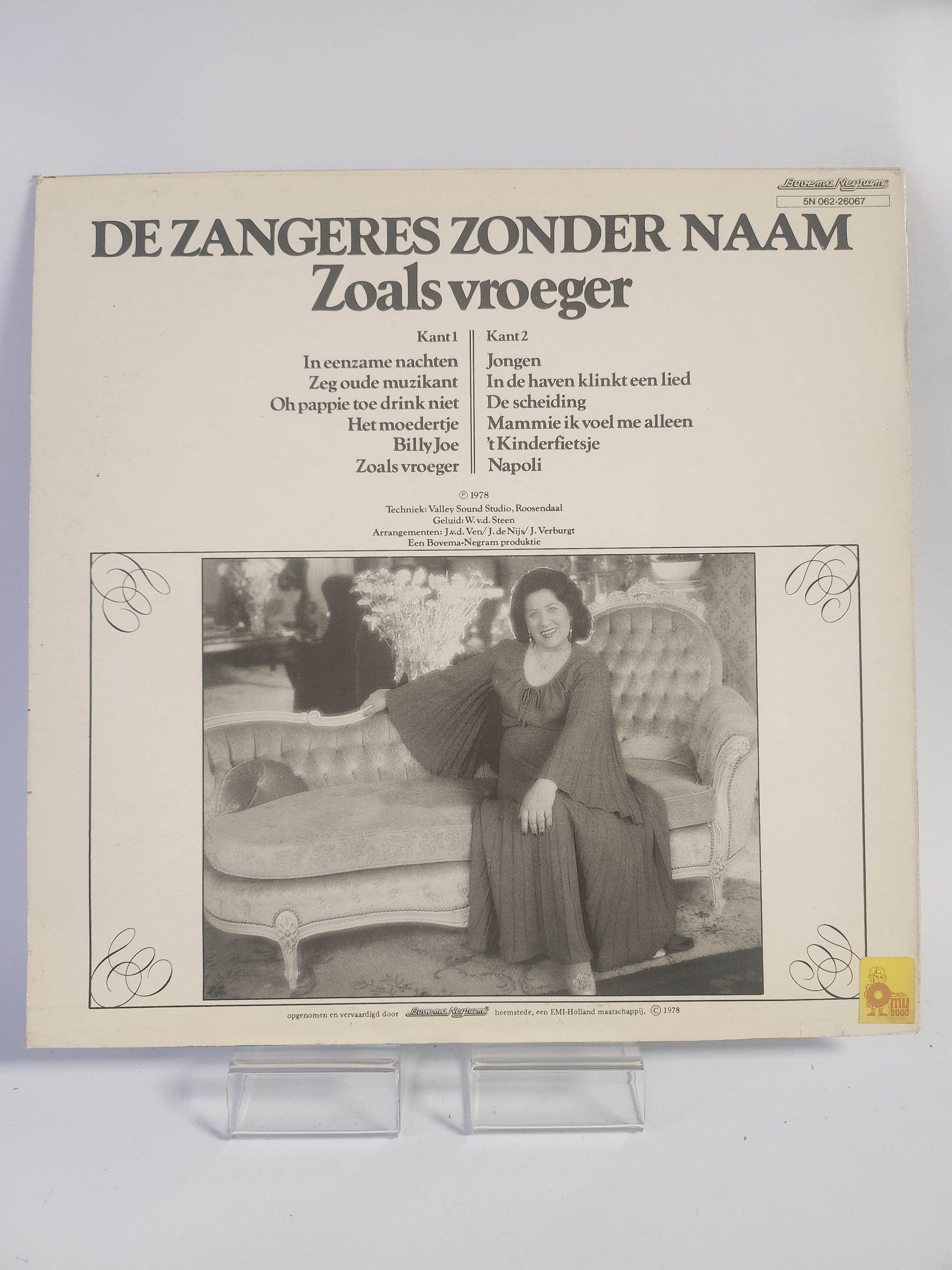 Zangeres zonder Naam: Zoals Vroeger LP Vinyl - Feniks Gameshop