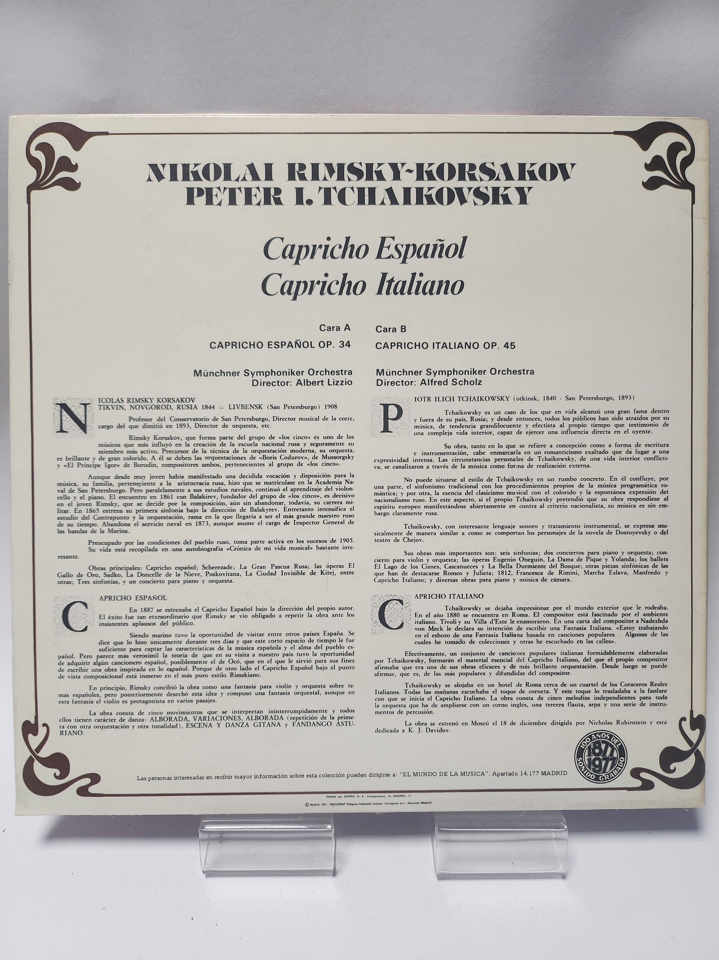 Nikolai Rimsky-Korsakov: Capricho Espanol & Capricho Italiano LP Vinyl