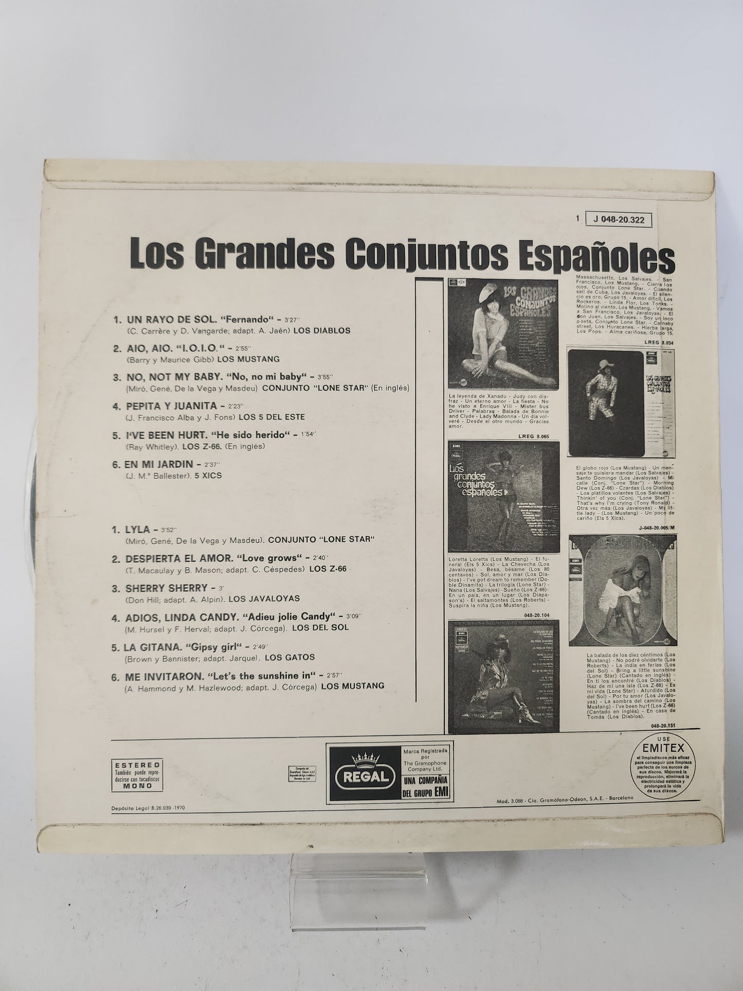 Los Grandes Conjuntos Espanoles LP Vinyl