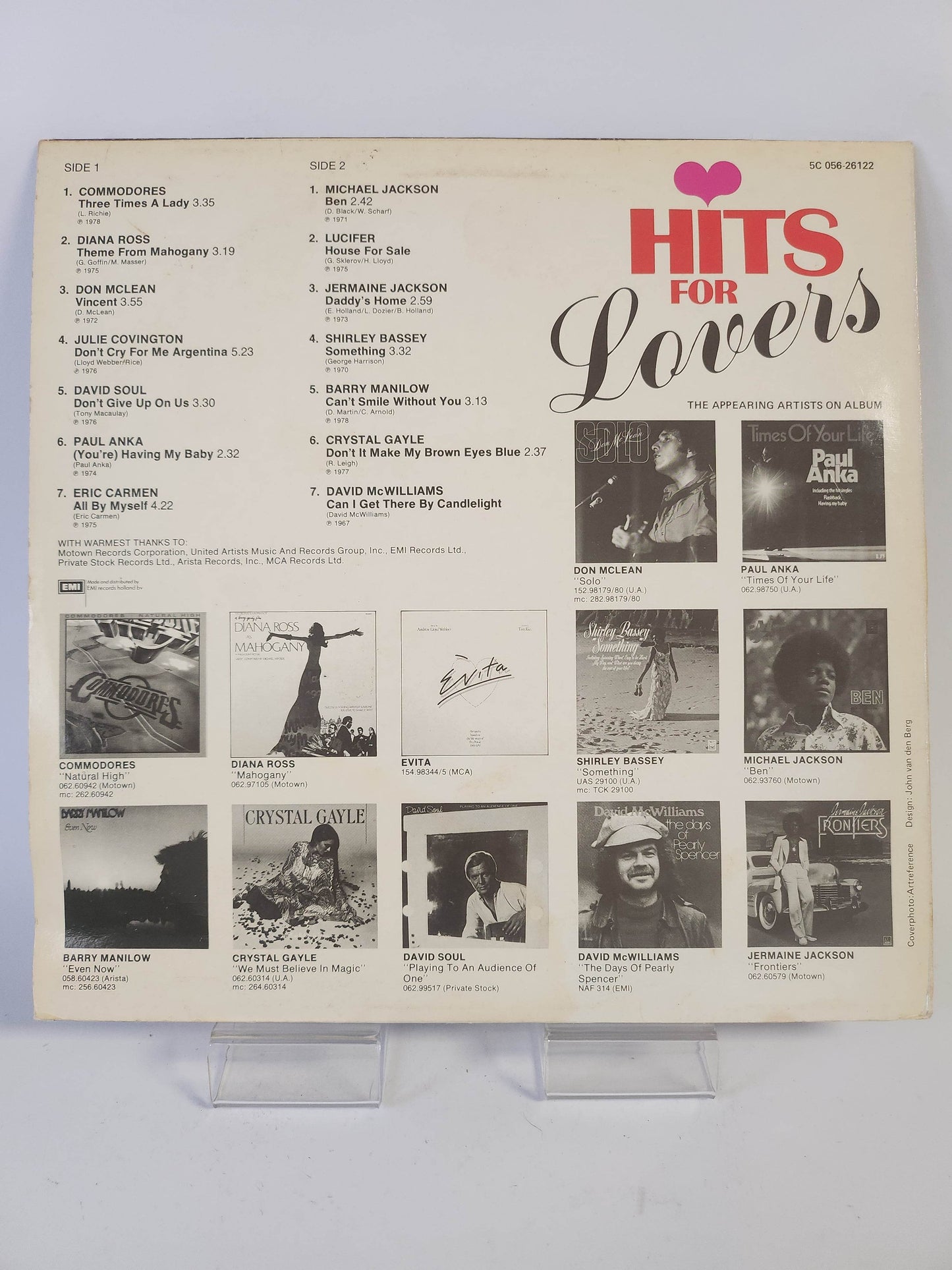 Hits for Lovers: 14 Original Hit Ballads LP Vinyl - Feniks Gameshop