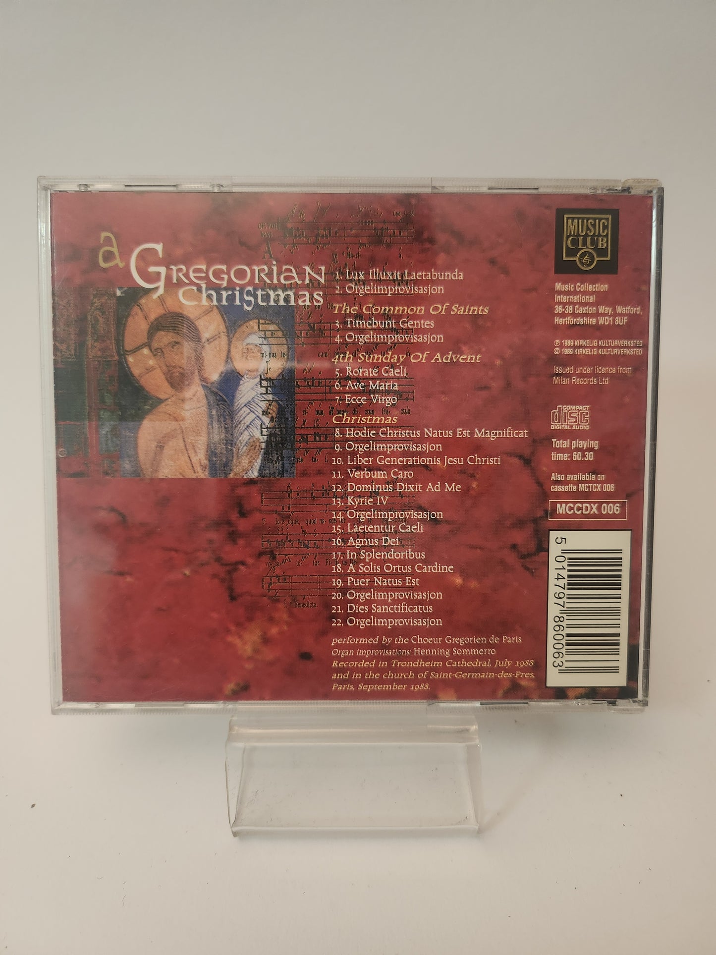 A Gregorian Christmas CD
