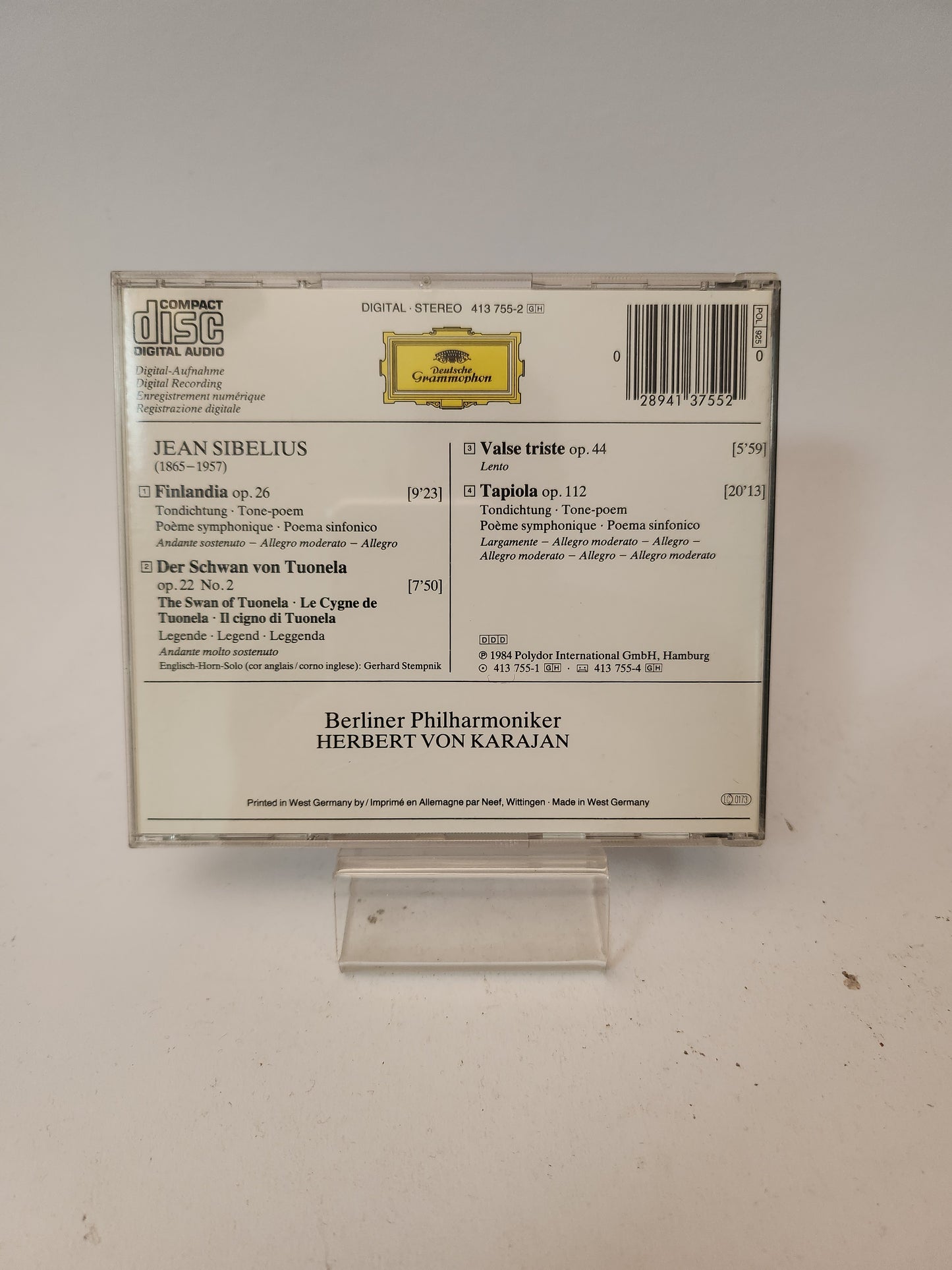 Deutsche Grammophon: Jean Sibelius CD